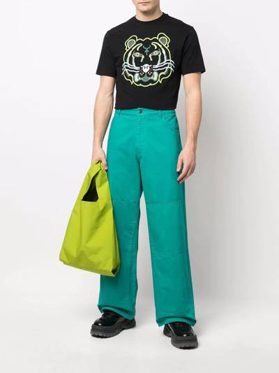 KENZO Tiger-print round-neck T-shirt outlook