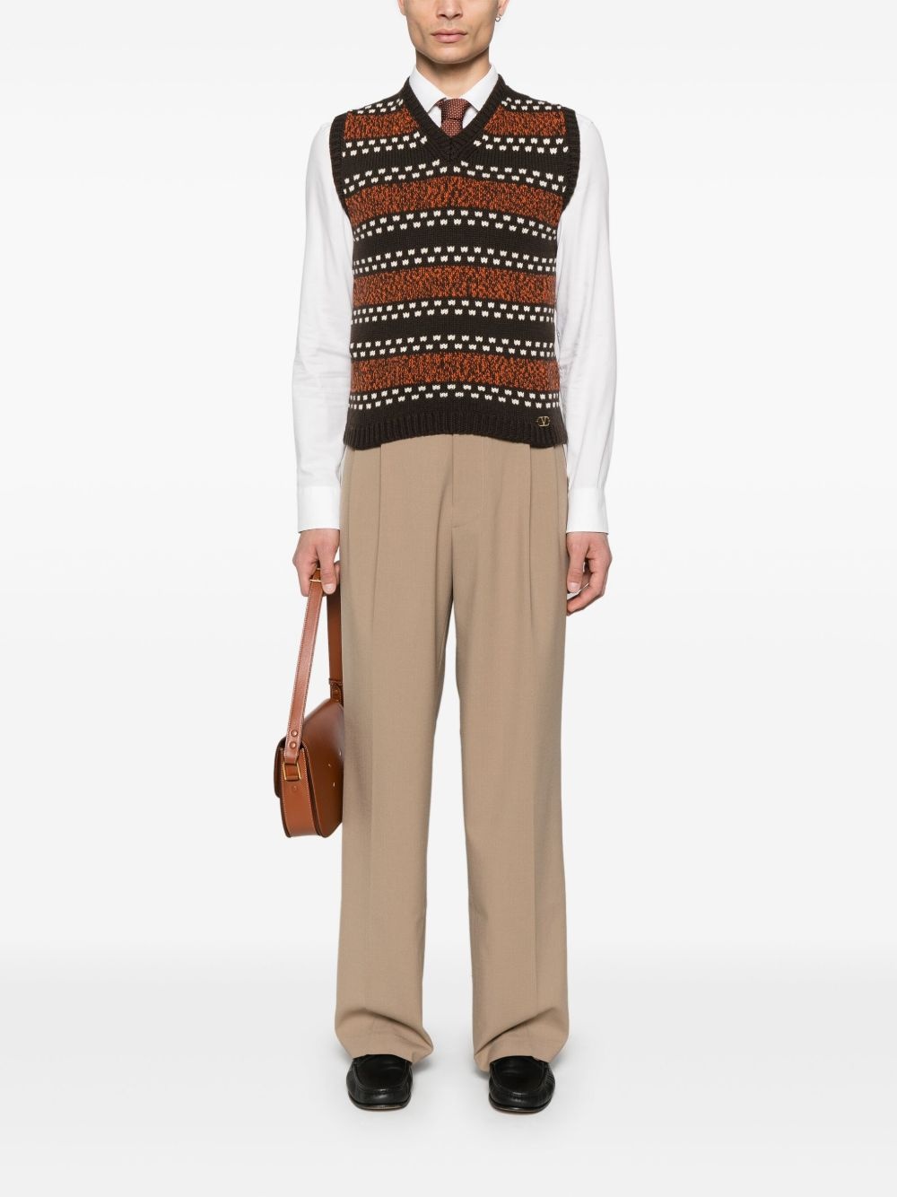VLogo-signature wool vest - 2