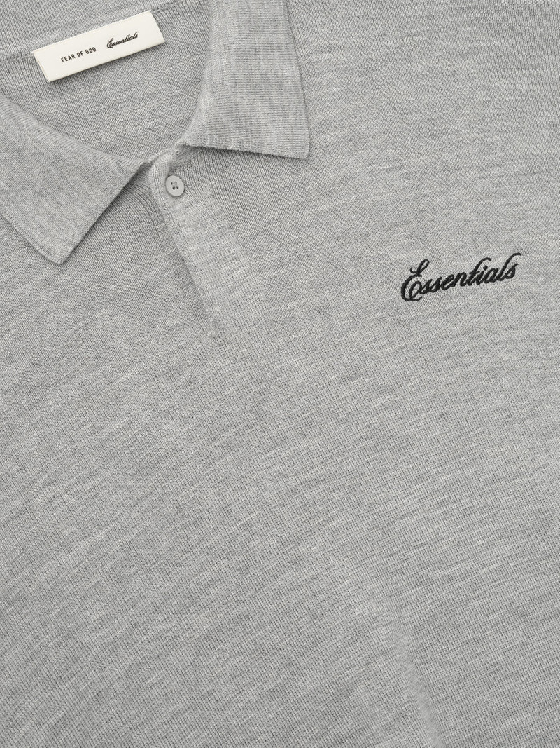 ESSENTIALS Signature 3/4 Sleeve 90s Knit Polo outlook