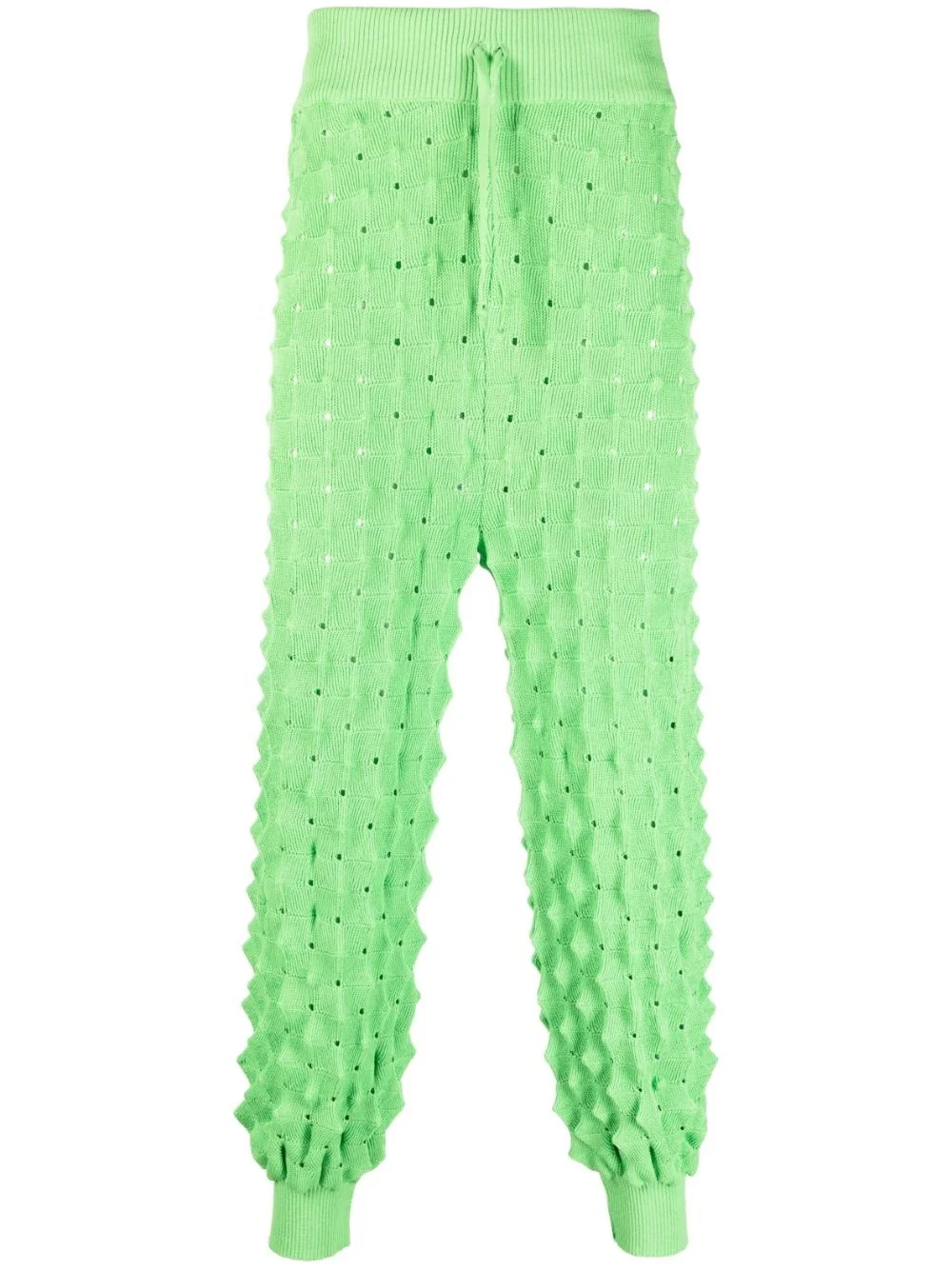 ribbed waist spike-knit paint - 1