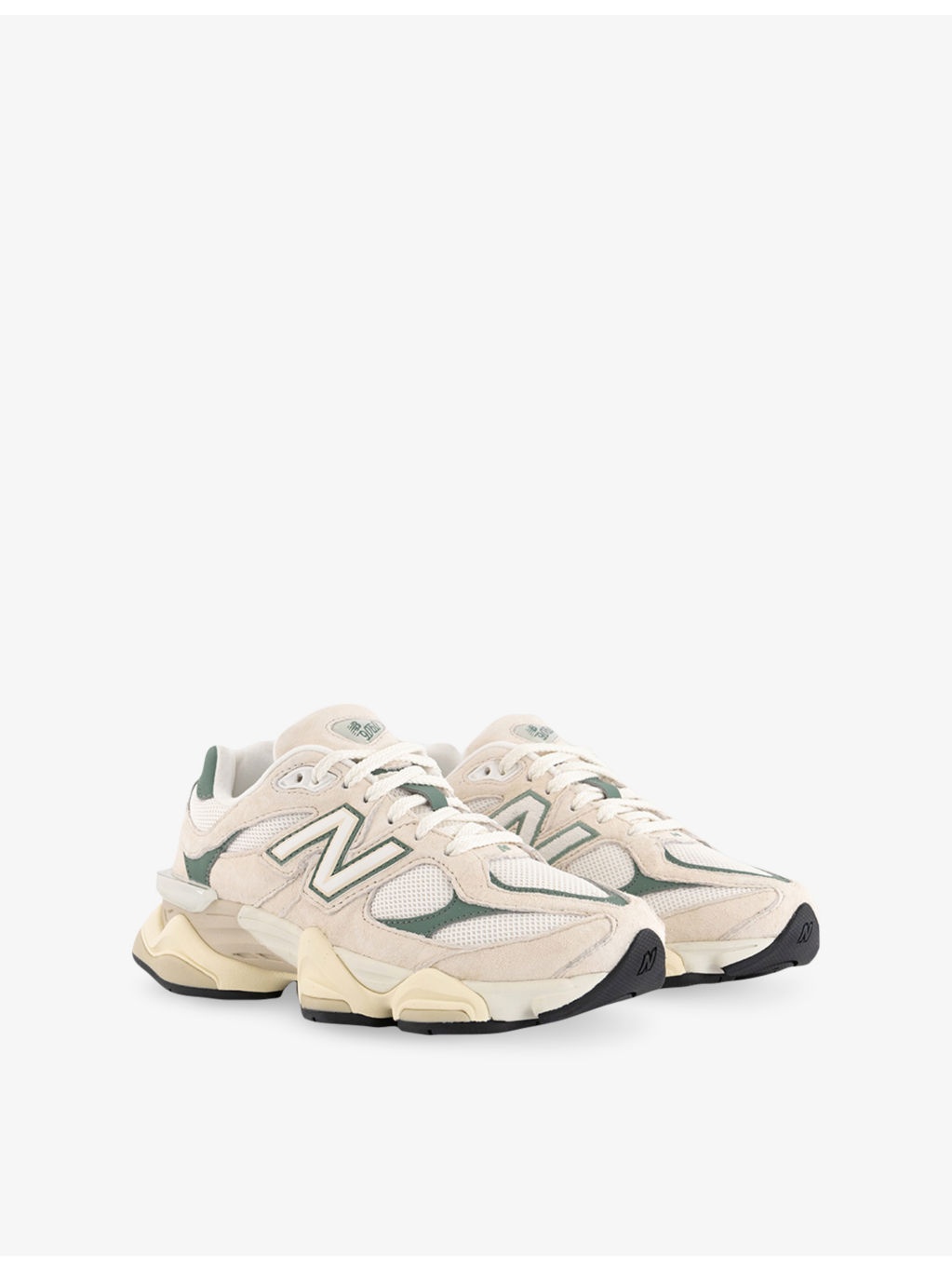9060 Panelled Low-Top Suede Trainers - 3