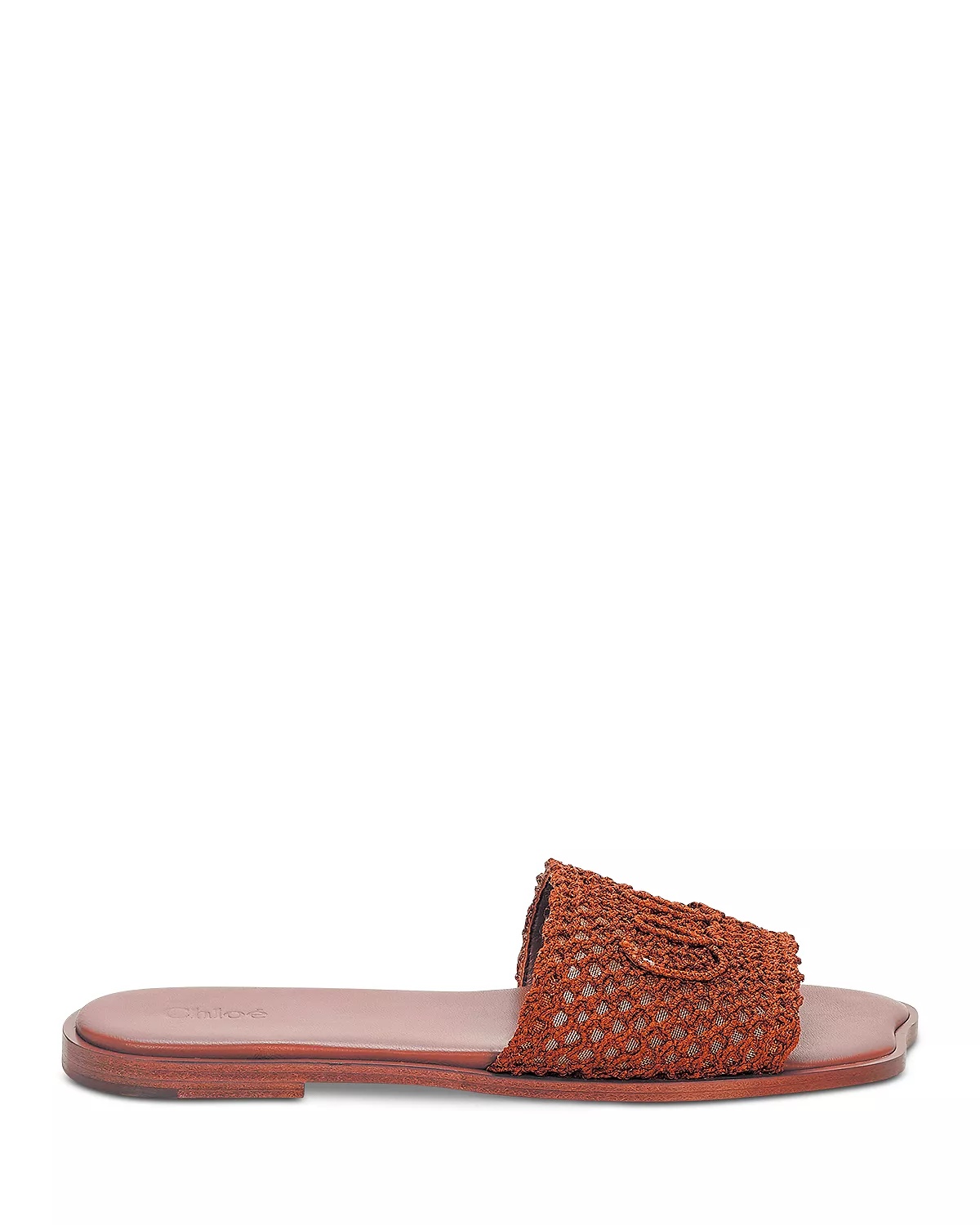 Women's Flower Raffia Slide Sandals - 3