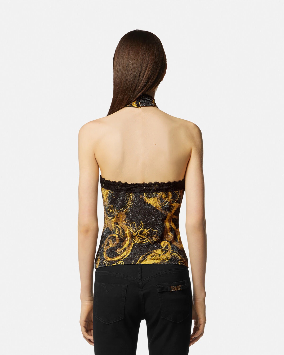 Watercolor Couture Halterneck Top - 5