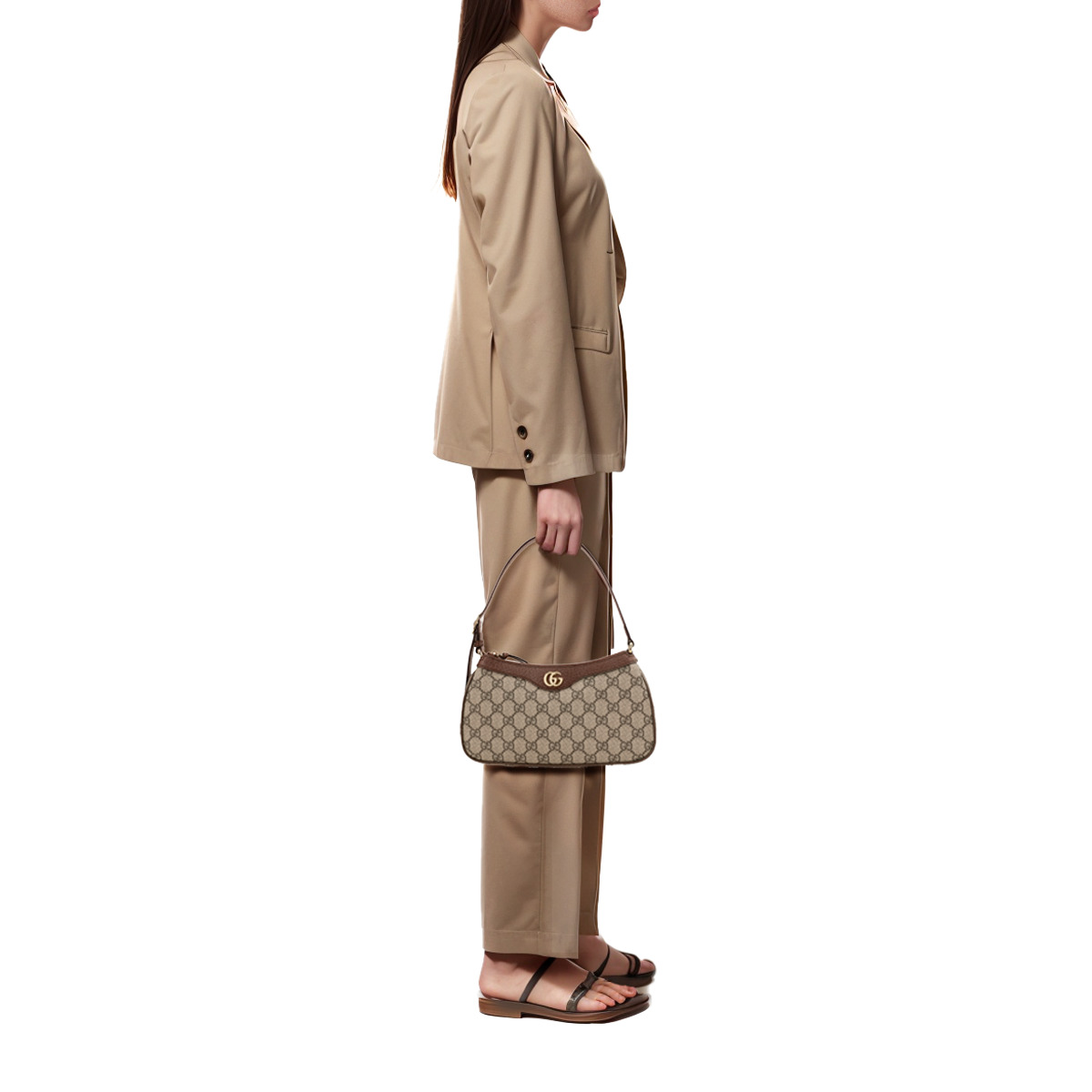 (WMNS) Gucci Ophidia Small Handbag 'Beige Ebony' 735145-KAAAD-8358 - 8