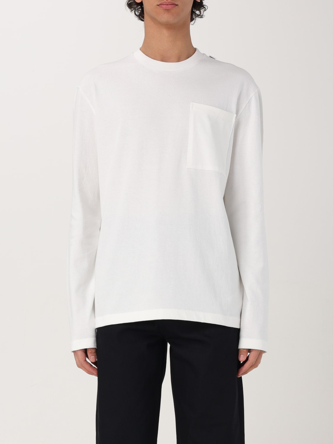 Jil Sander basic long-sleeve cotton sweater - 1