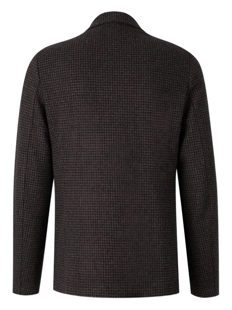 Harris Wharf London houndstooth single-breasted blazer outlook