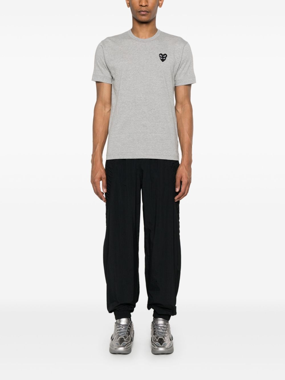 logo-appliqué cotton T-shirt - 2