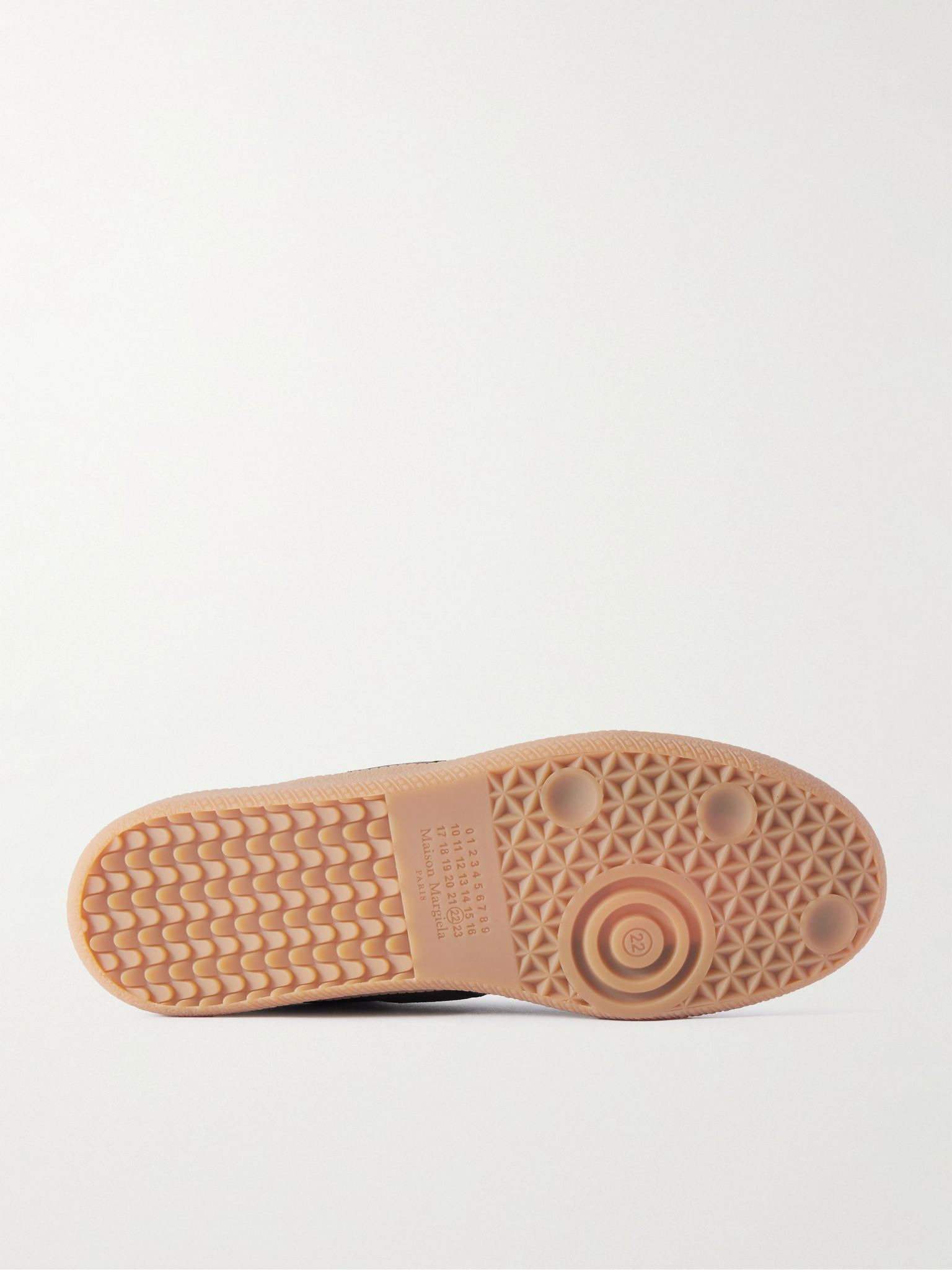 Replica Leather and Suede Sneakers Dark brown - 3