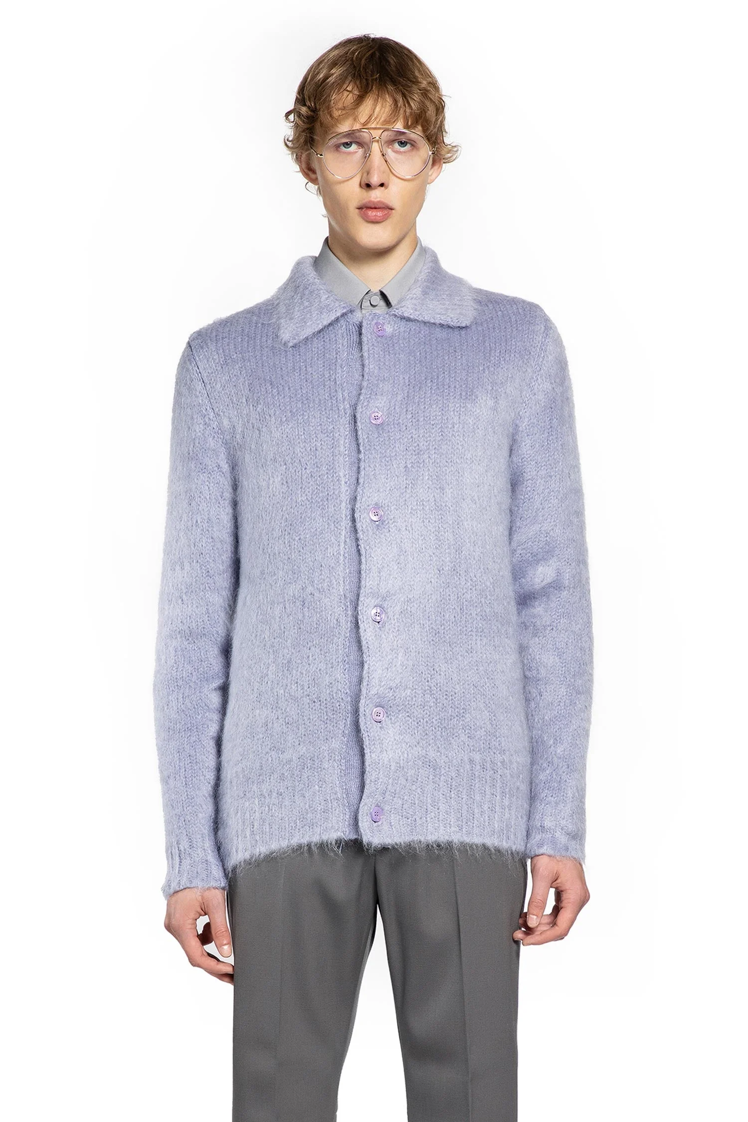 Brushed Wool Cardigan - 1