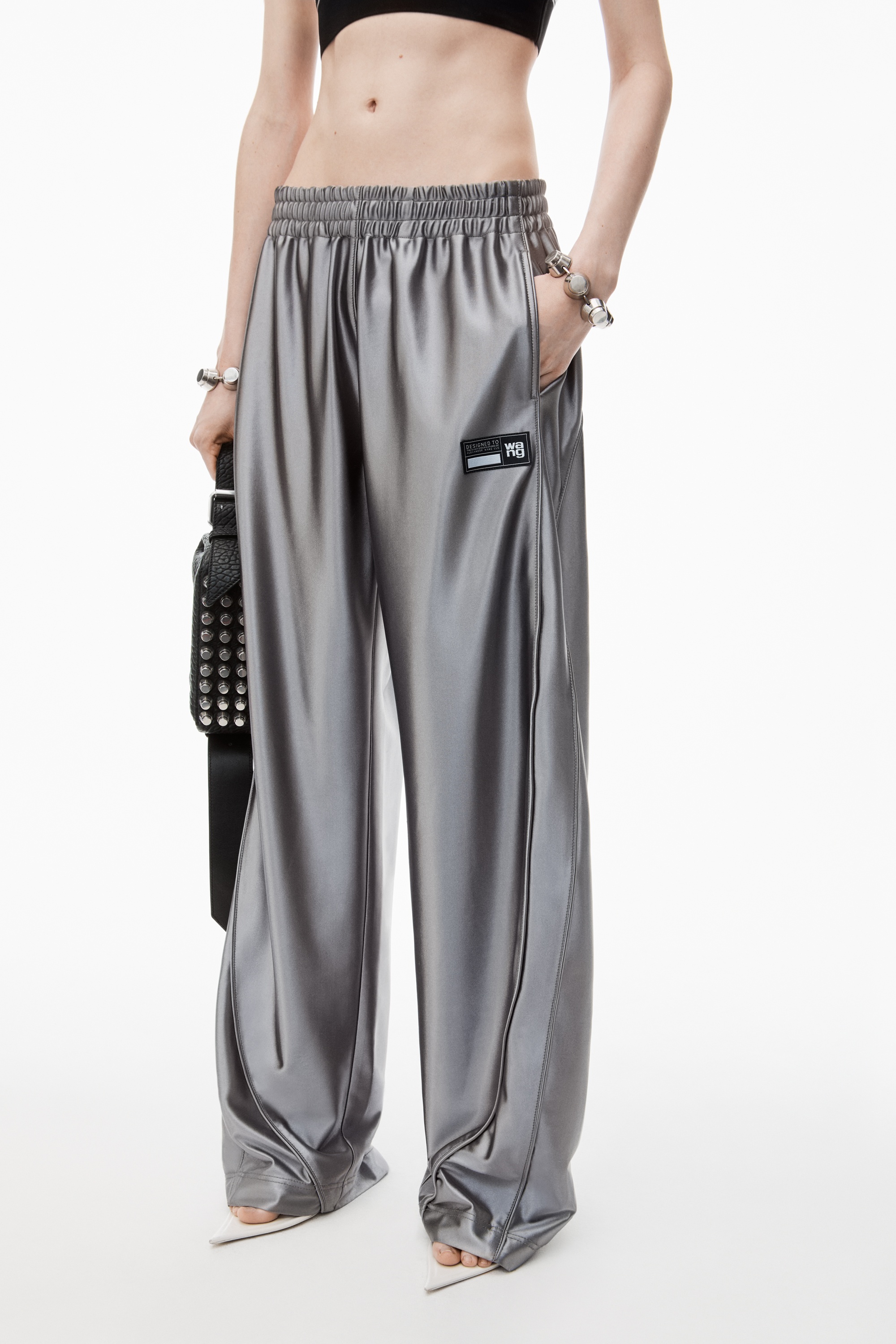 Logo Track Pant with Piping - 3