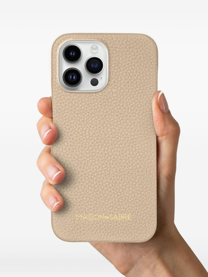 iPhone 14 Pro pebbled leather phone case 4