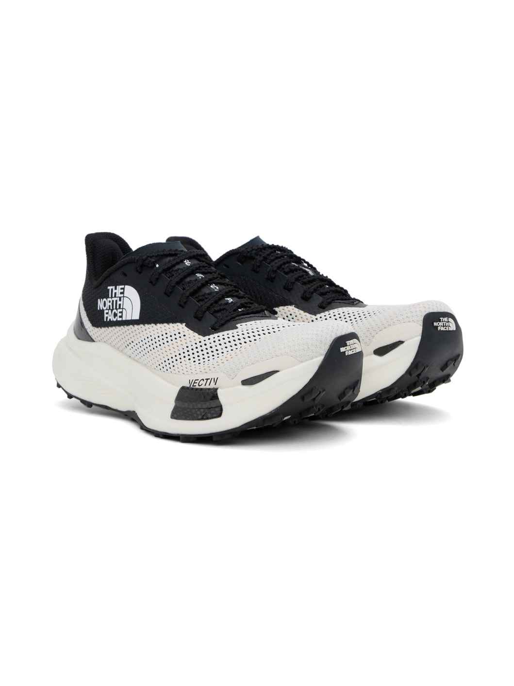 White & Black Summit Vectiv Pro II Trail Sneakers - 4