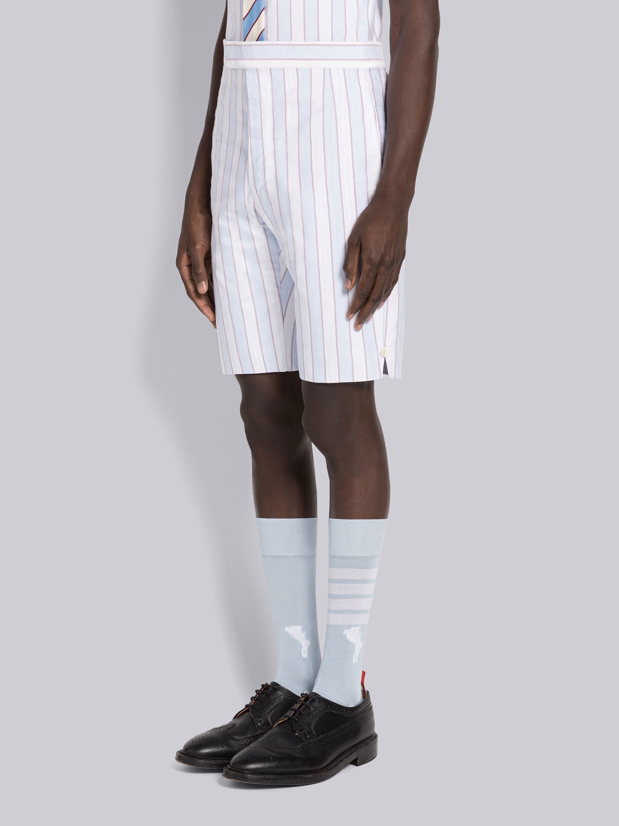 Awning Stripe Oxford Classic Backstrap Short - 2