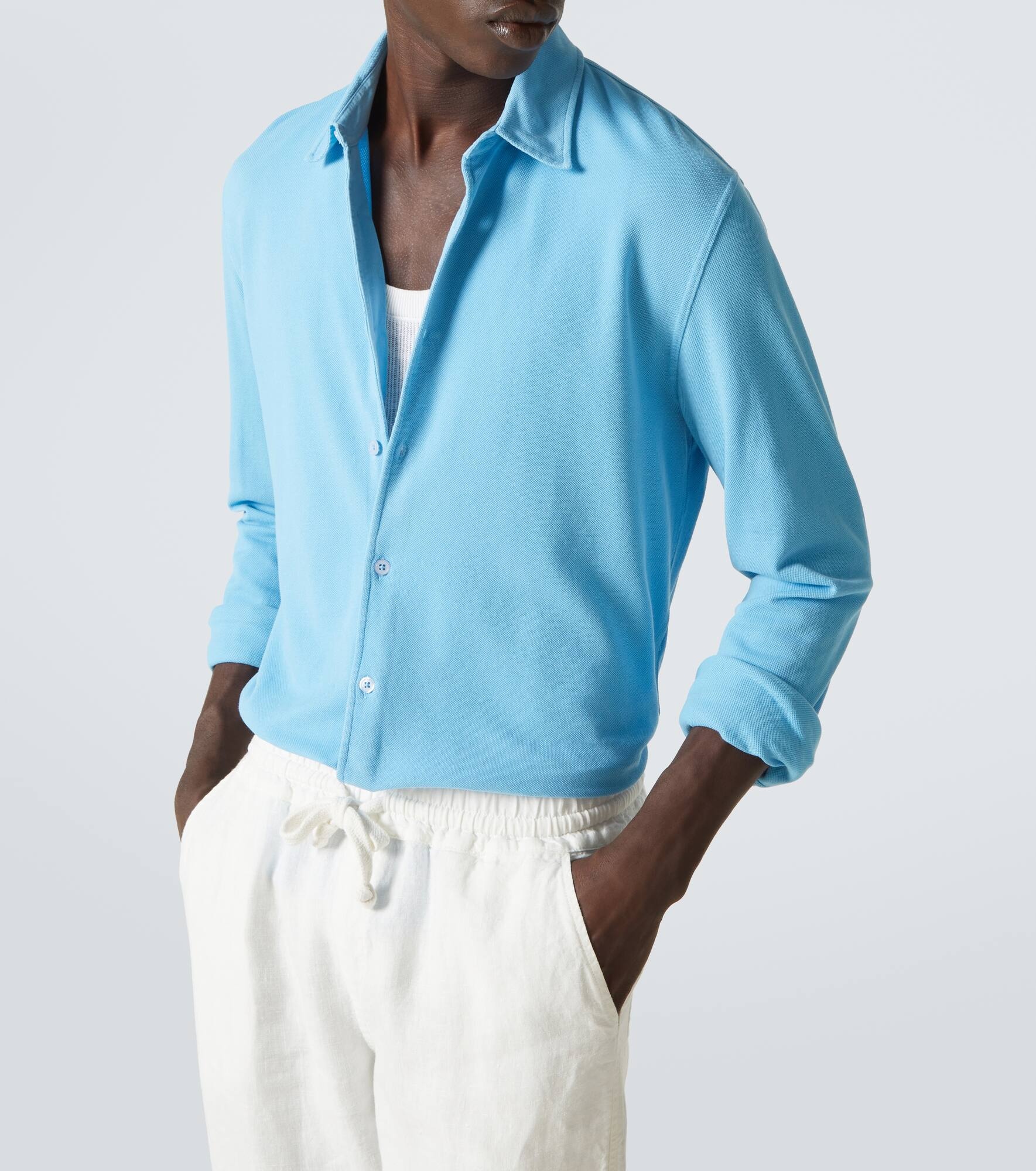 Giles cotton piqué shirt - 5