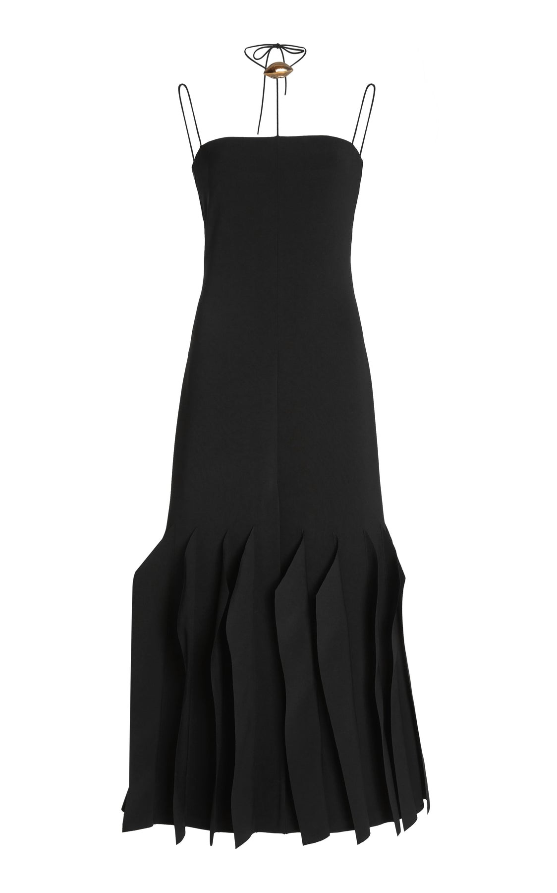 LIP CHOKER DRESS BLACK - 7