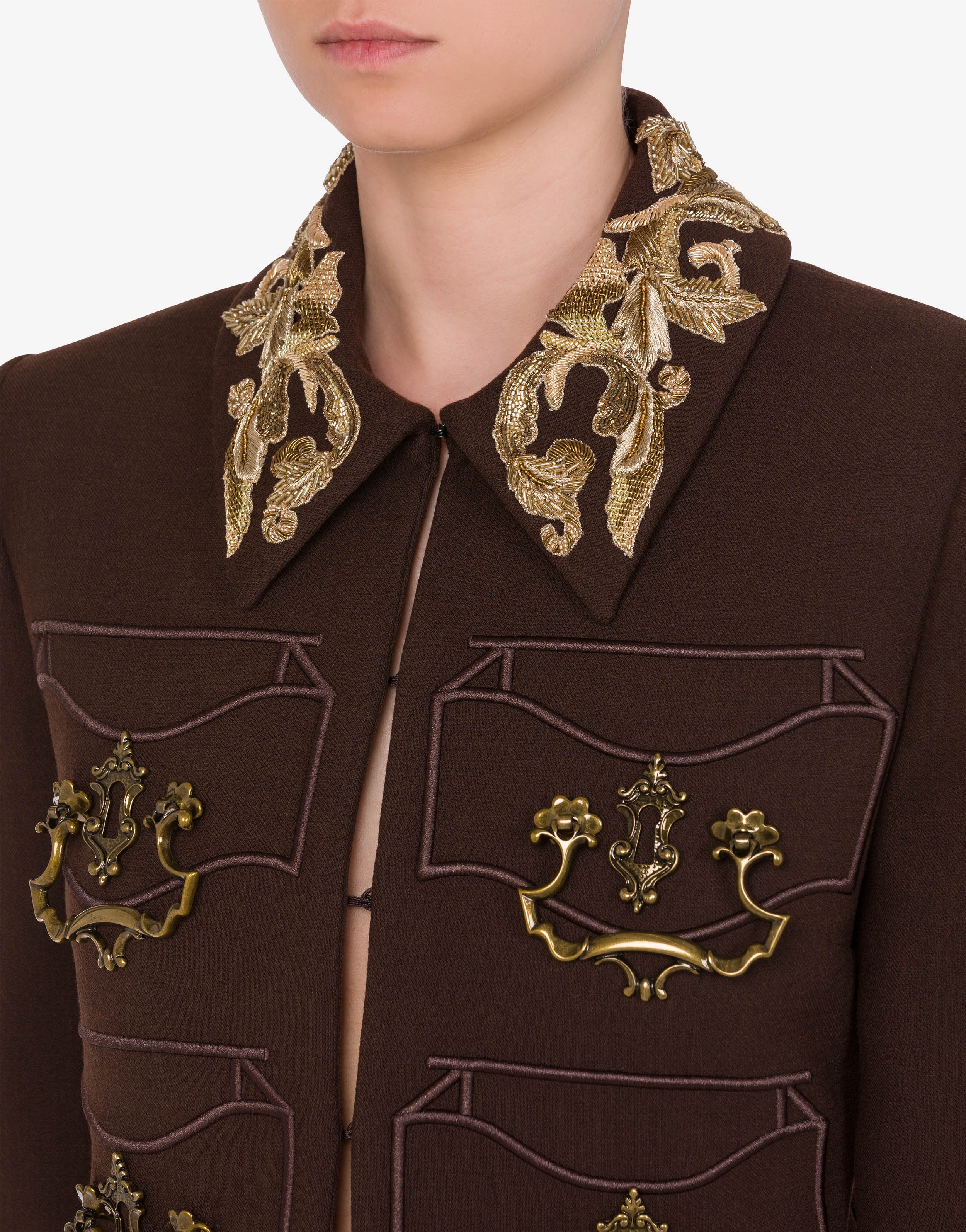 HANDLE WITH CARE CROPPED CREPE JACKET - 4