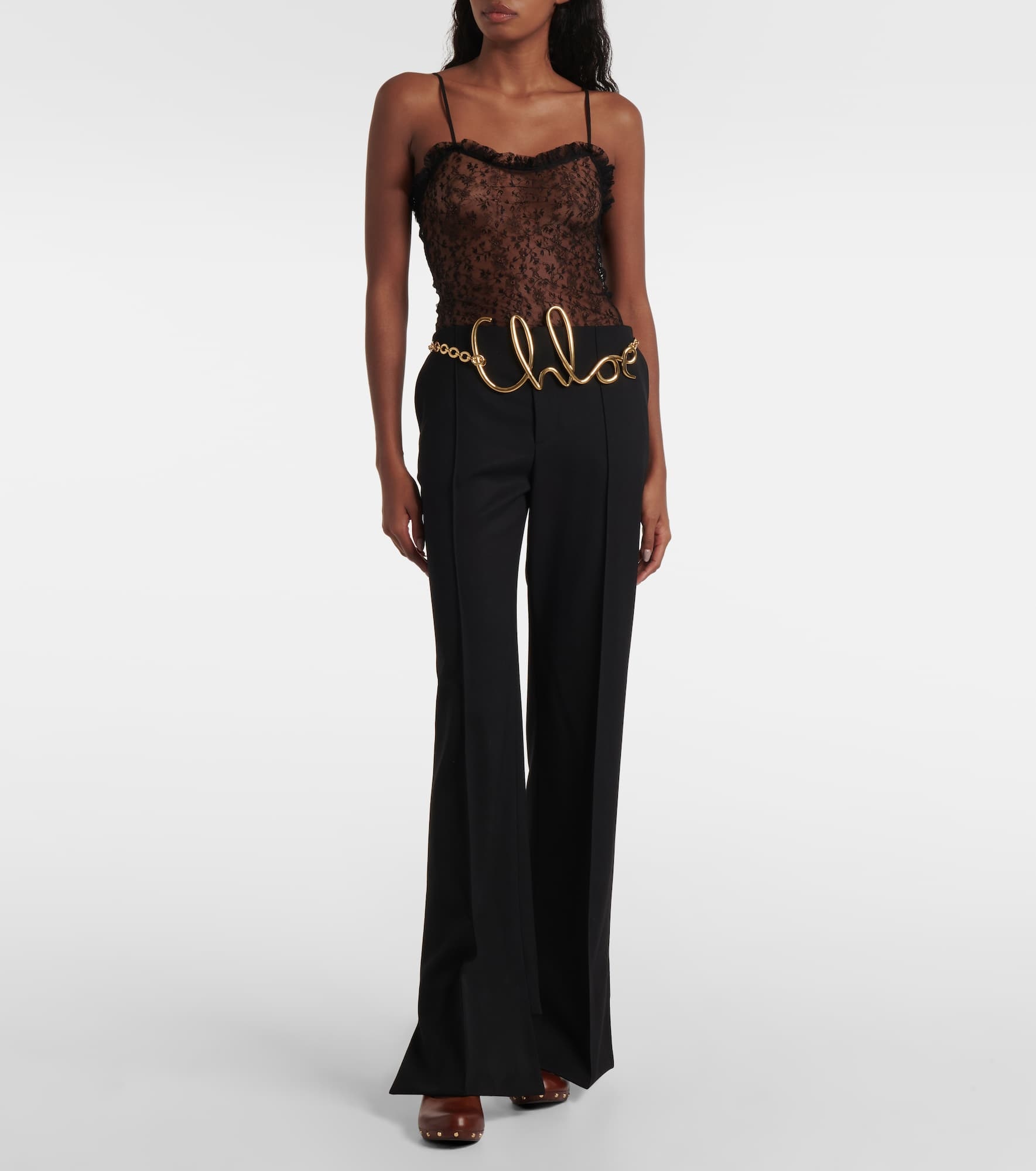 High-rise wide-leg pants - 2