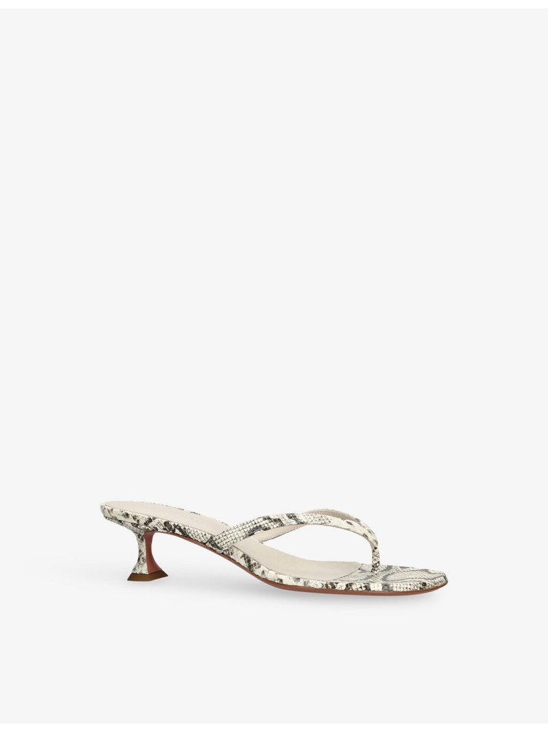 Juliette Thong 45 Leather Heeled Sandals 3