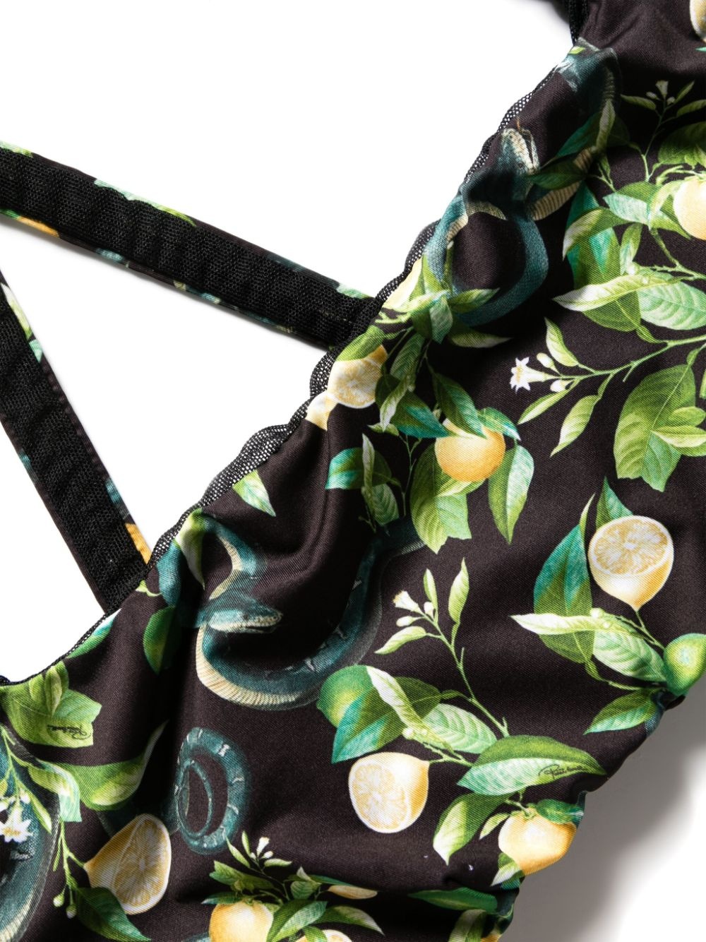 lemon-print bikini top - 3