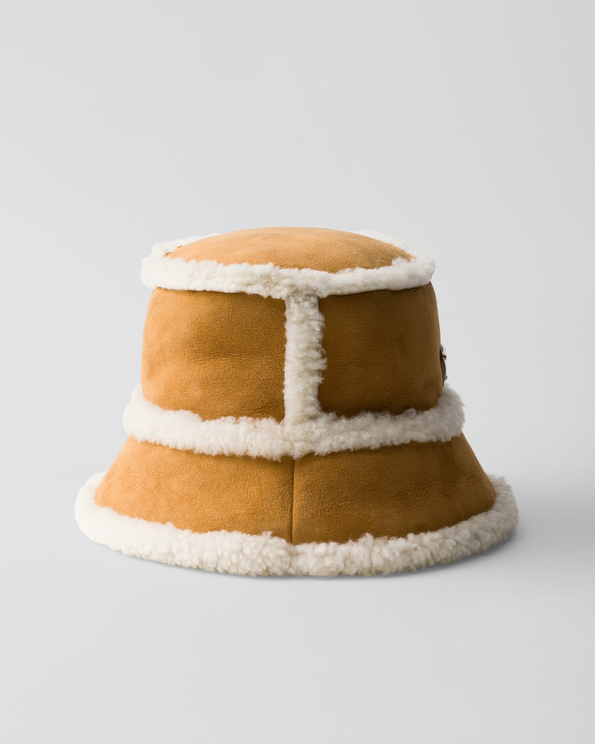 Suede shearling bucket hat - 3