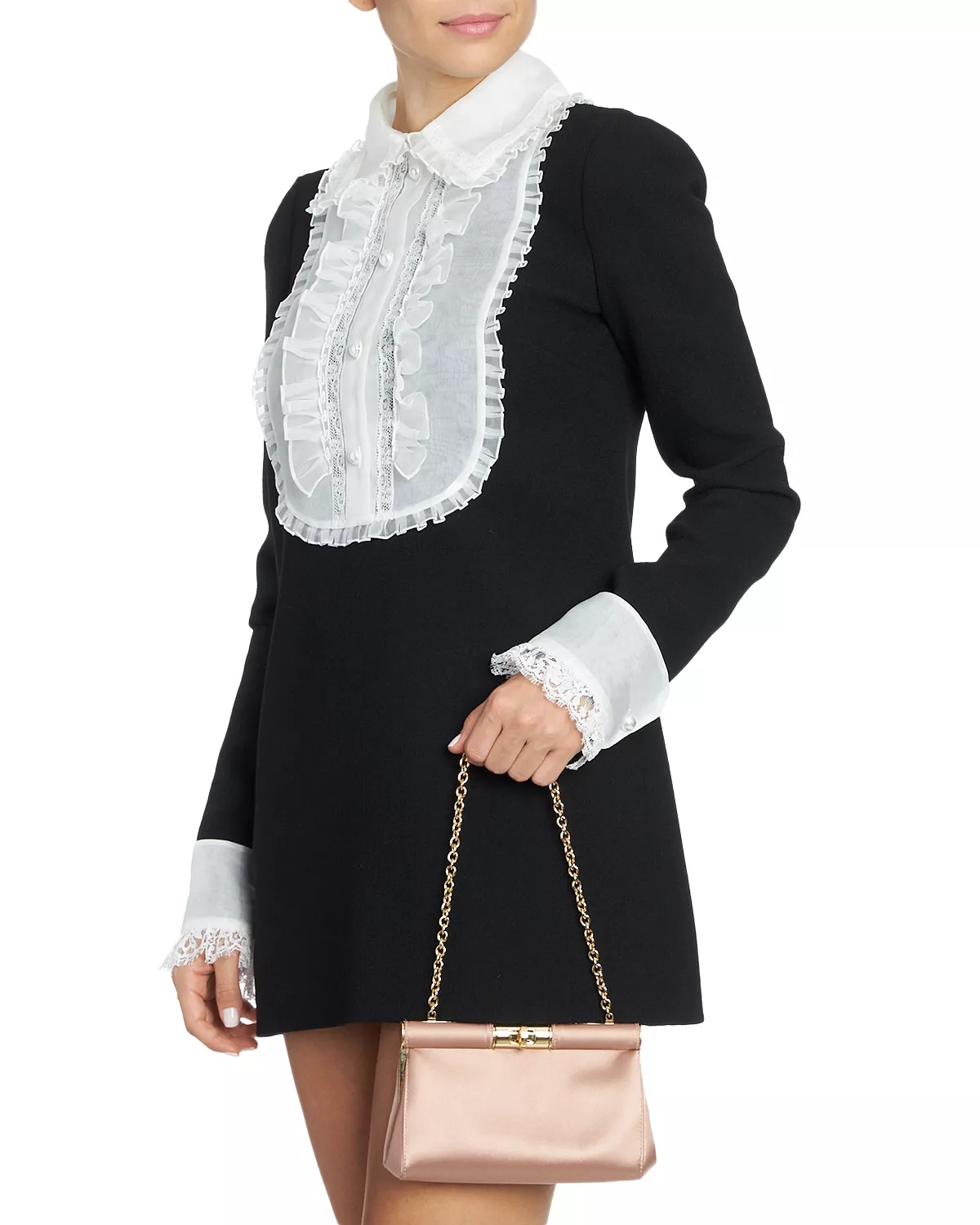 Satin Convertible Shoulder Bag - 2
