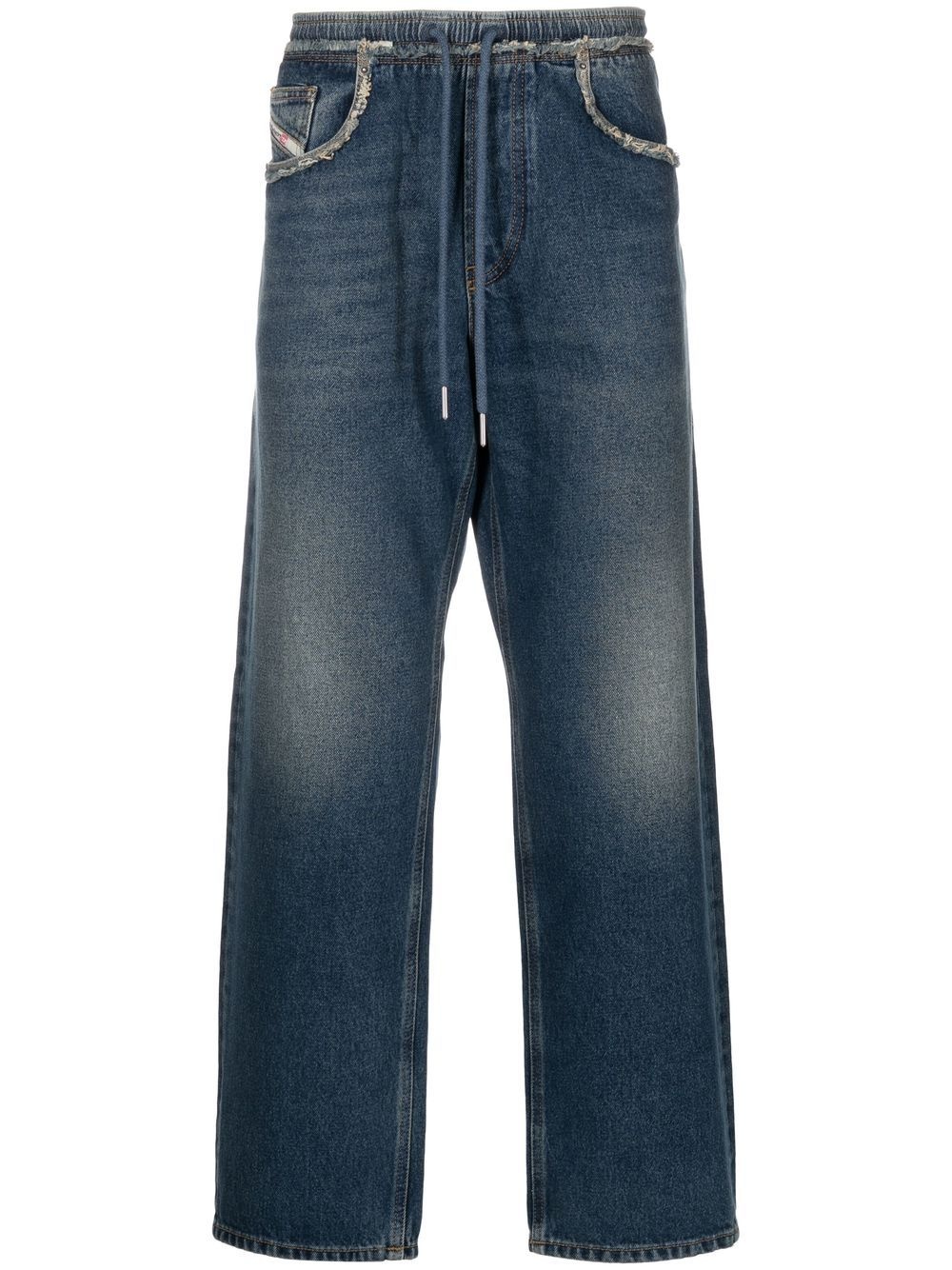 D-SERT cropped straight-leg jeans - 1