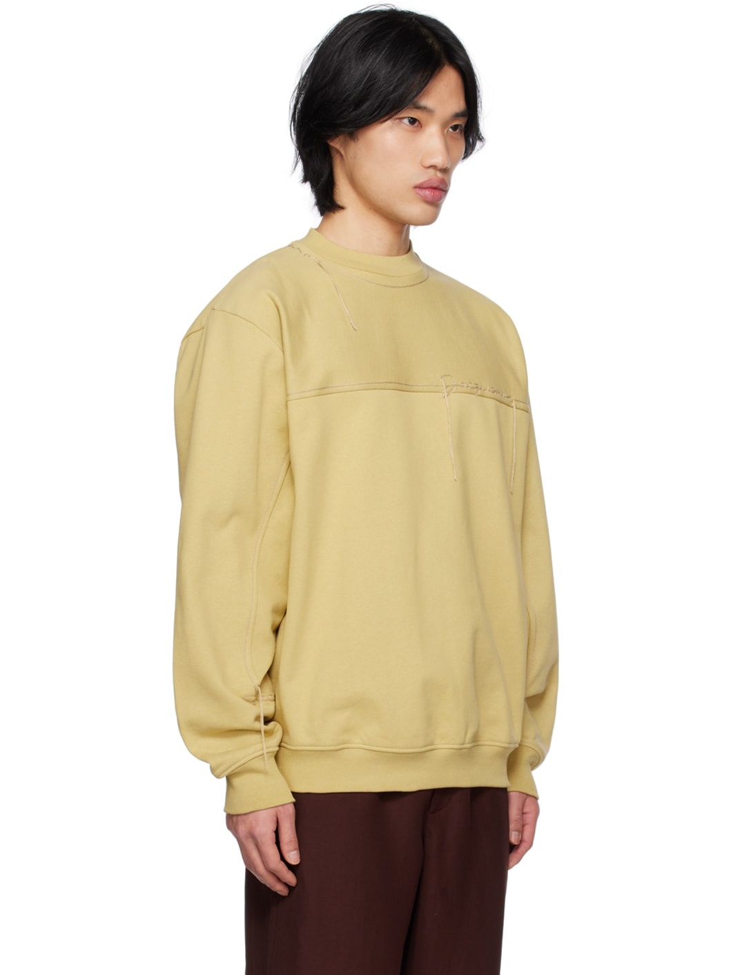 Beige Le Raphia 'Le Sweatshirt Fio' Sweatshirt - 2