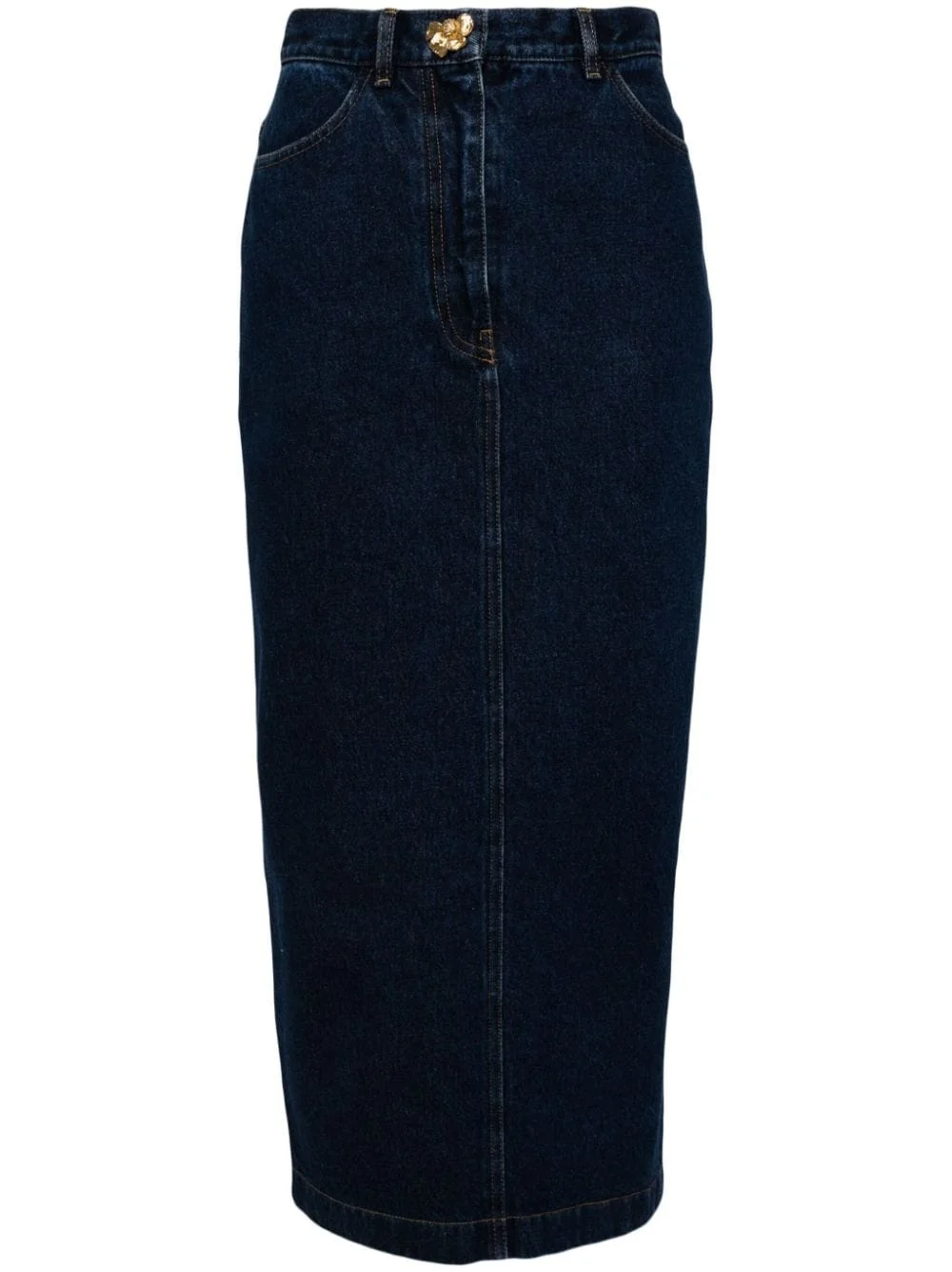 denim pencil skirt - 1