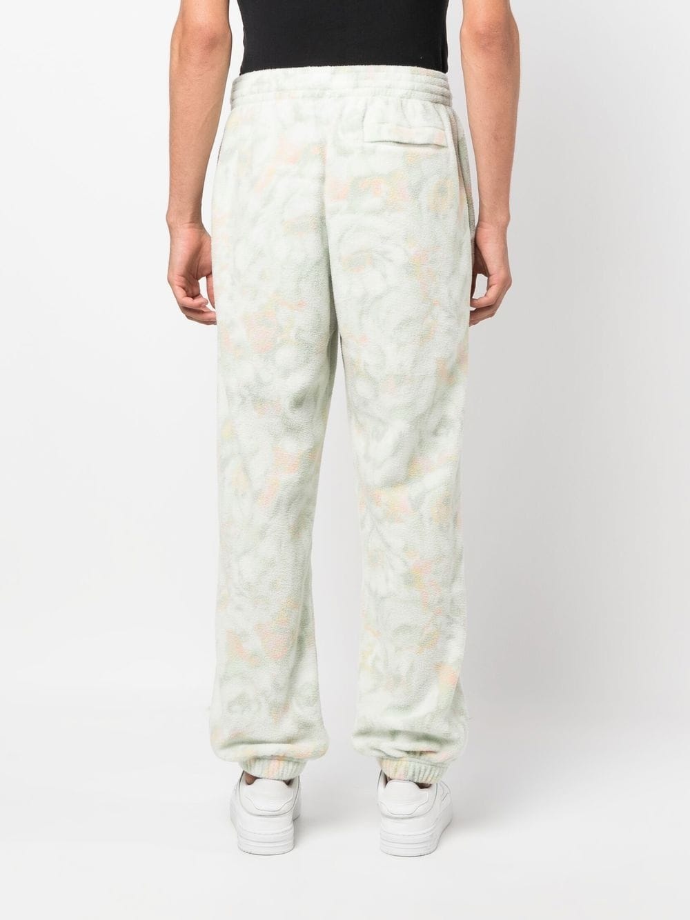 textured floral-print track pants - 5