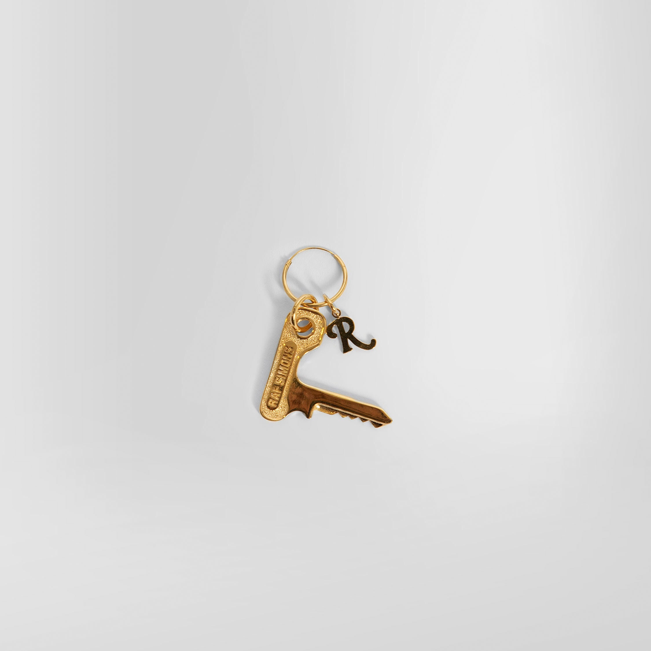RAF SIMONS MAN GOLD EARRINGS - 4