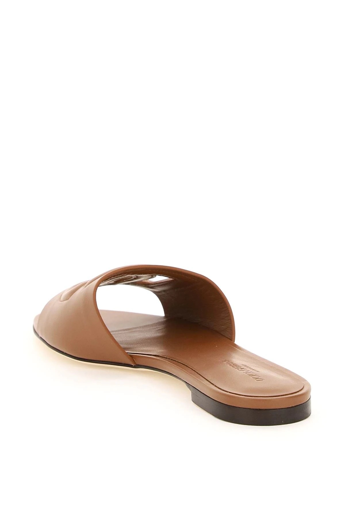 LEATHER SLIDERS WITH LOGO - 2