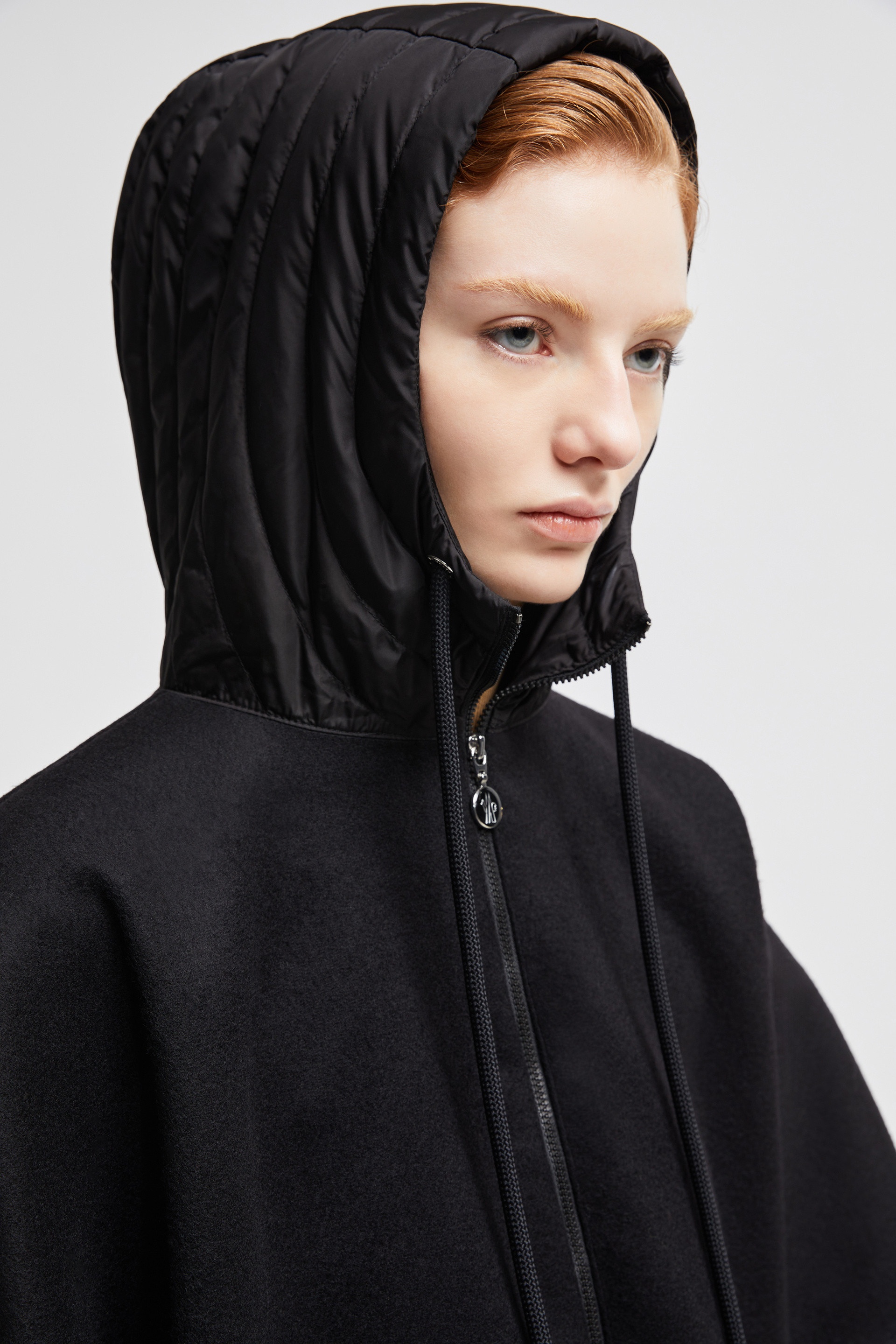 Hooded Down Cape - 8