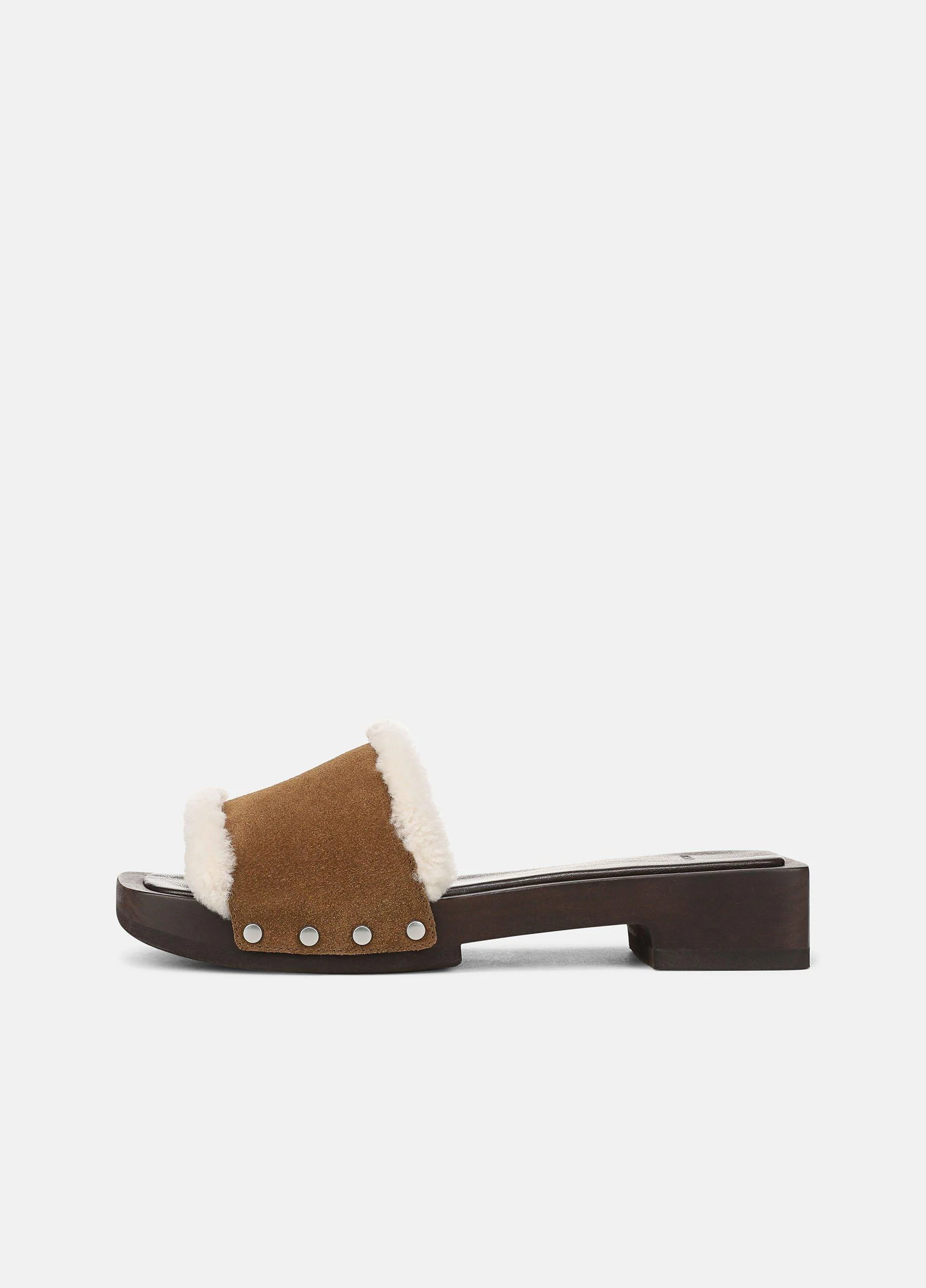 Barbara Shearling Slide Sandal - 1