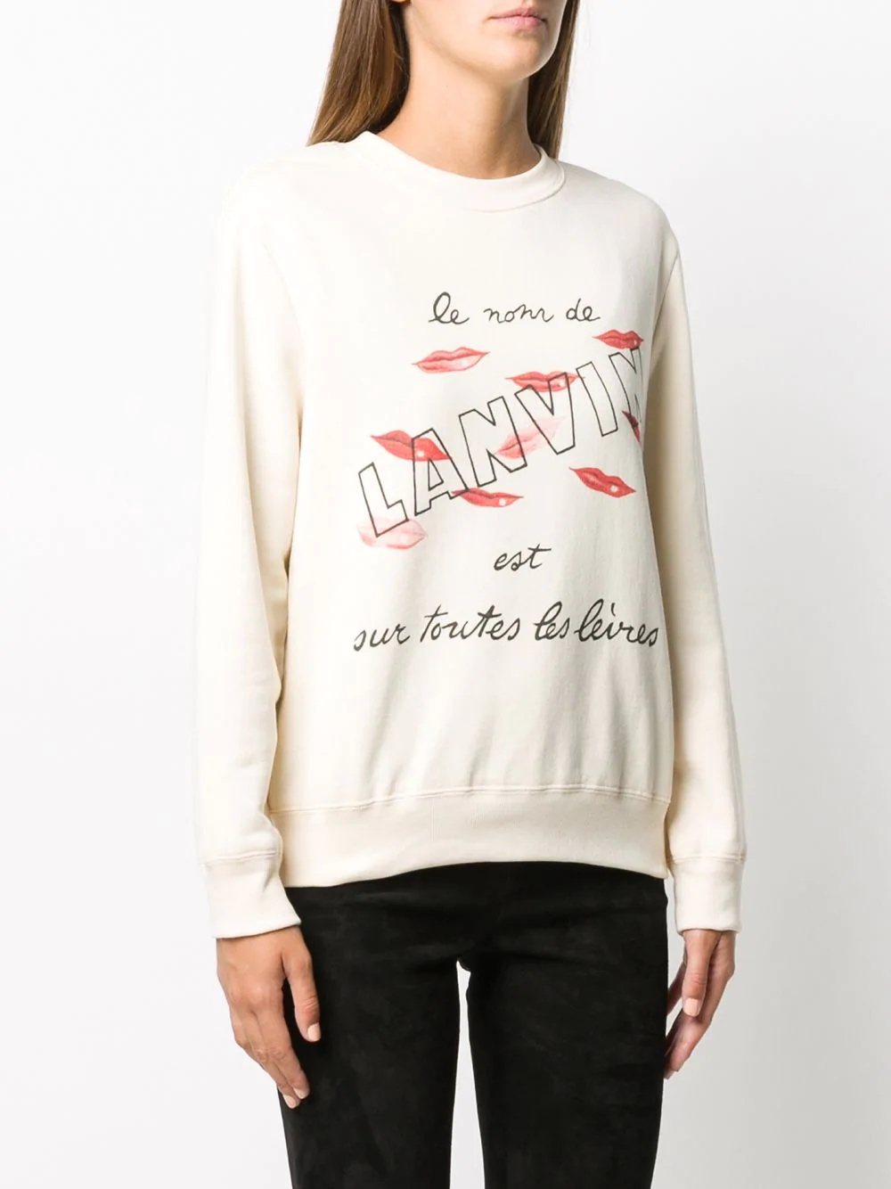 slogan print sweatshirt - 3