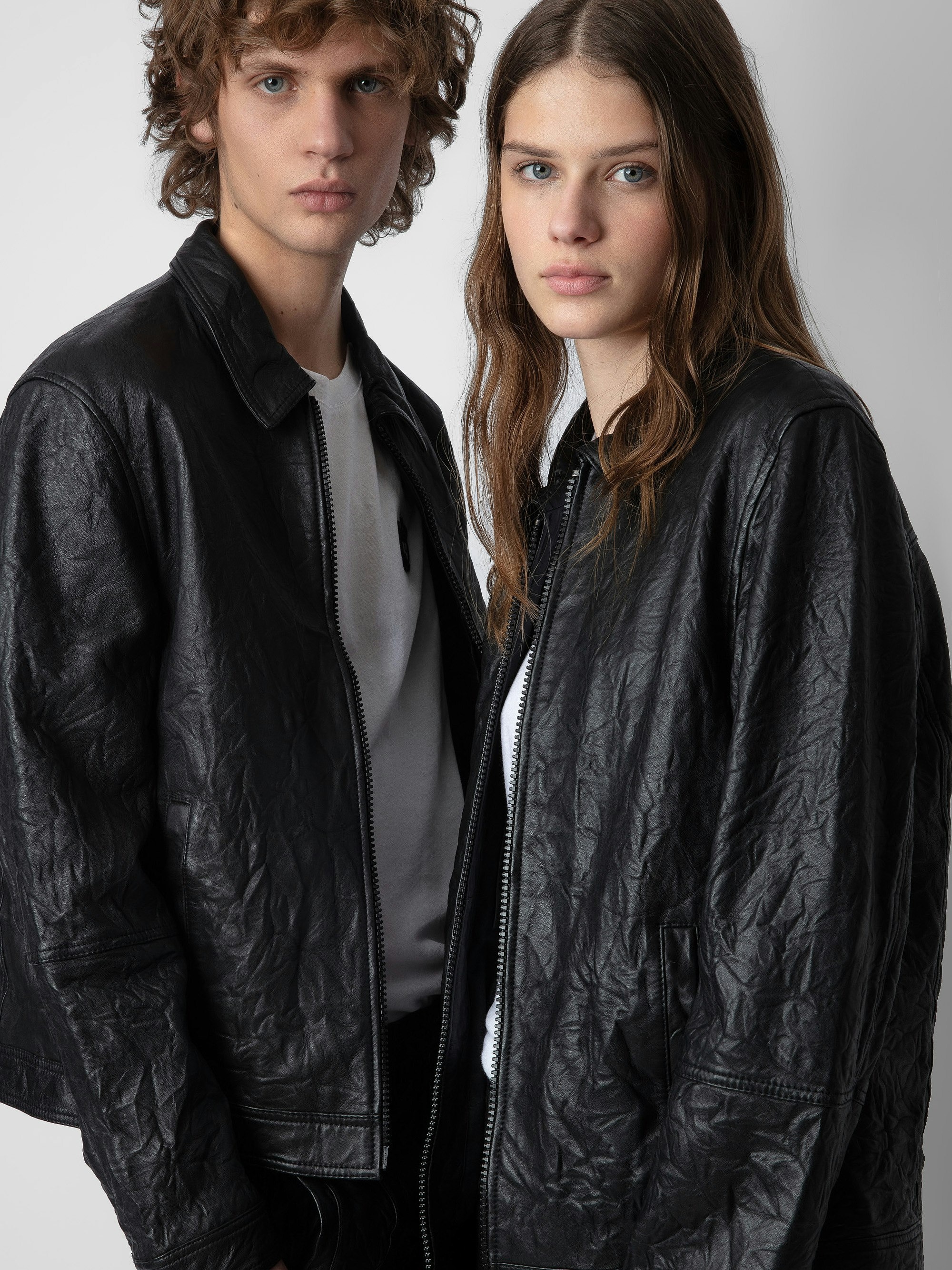 Lasso Crinkled Leather Jacket - 5