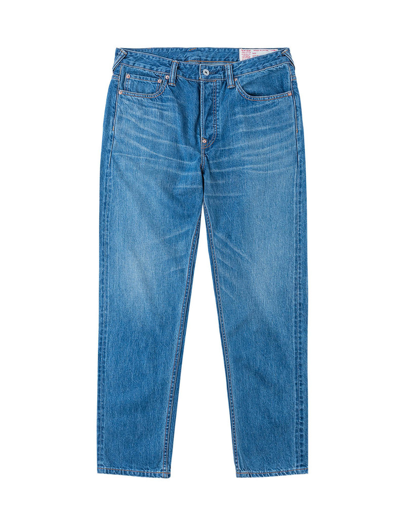 EVISU Light-washed Seagull Print Taper Fit Jeans #2017 outlook