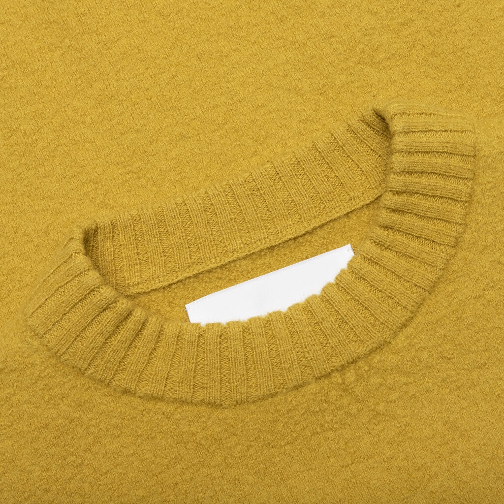 BOILED MERINO ROUND NECK SWEATER - CORNFIELD - 3