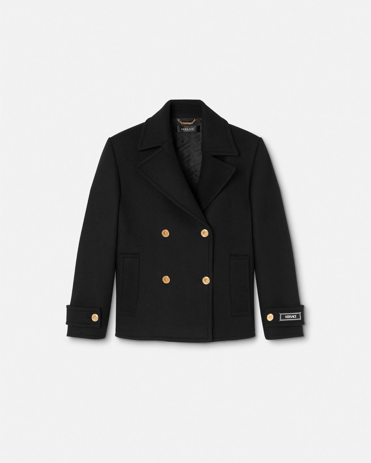 Wool Double-Breasted Peacoat - 1