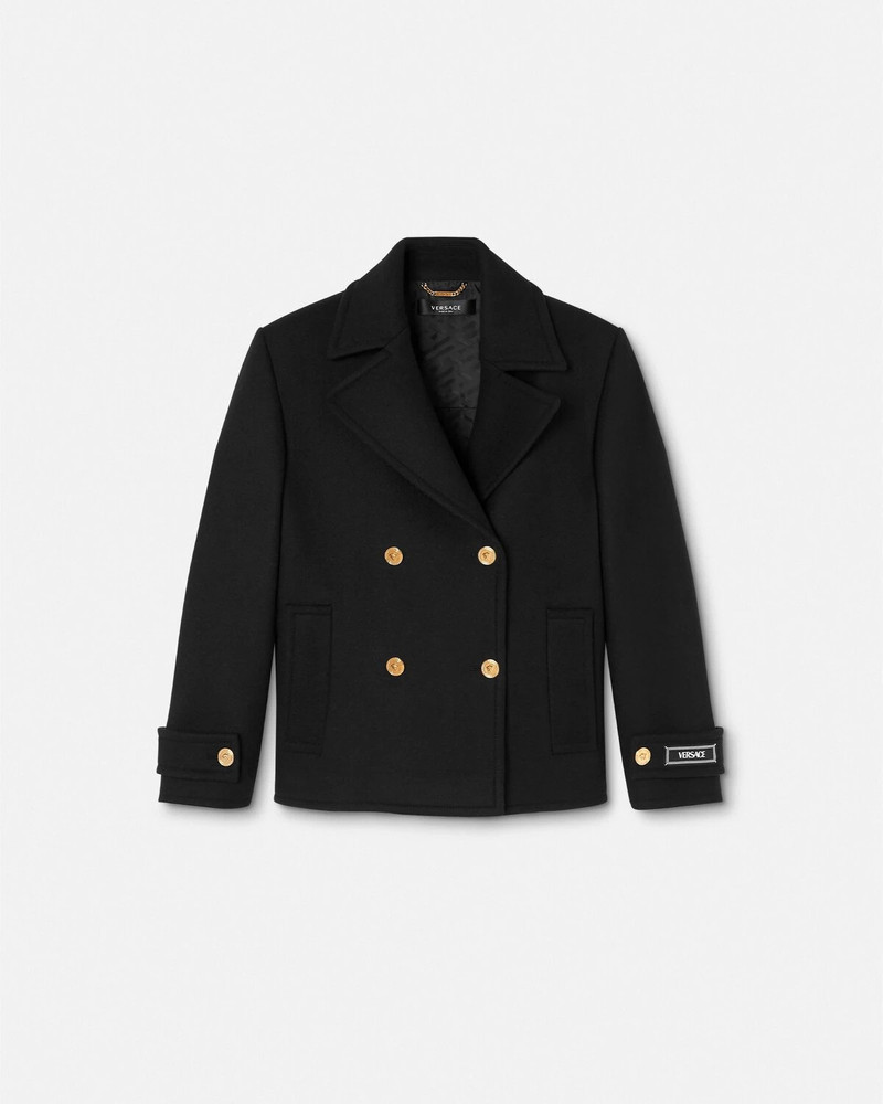 Wool Double-Breasted Peacoat 1