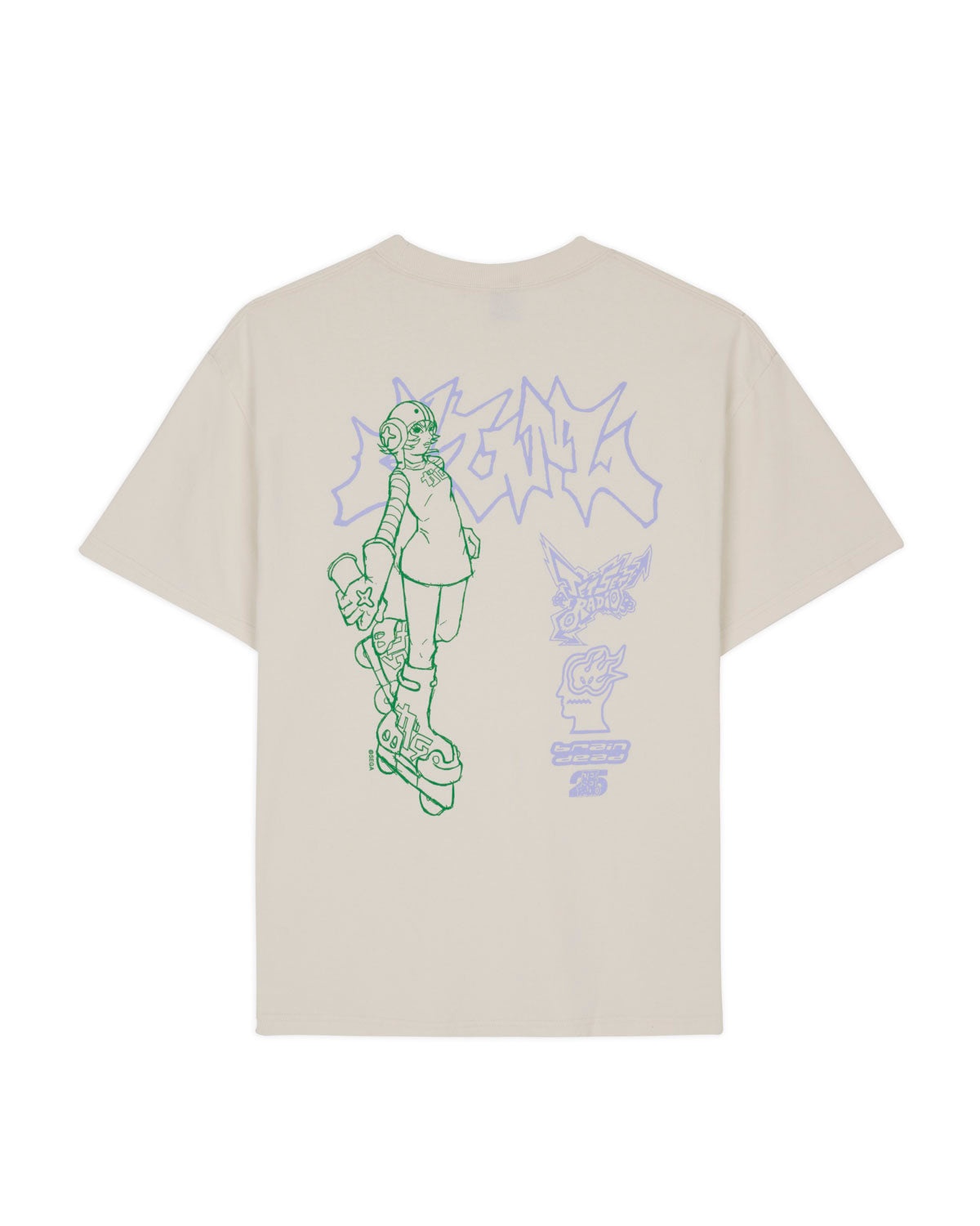 Brain Dead x Sega: Jet Set Radio T-shirt - Natural - 2