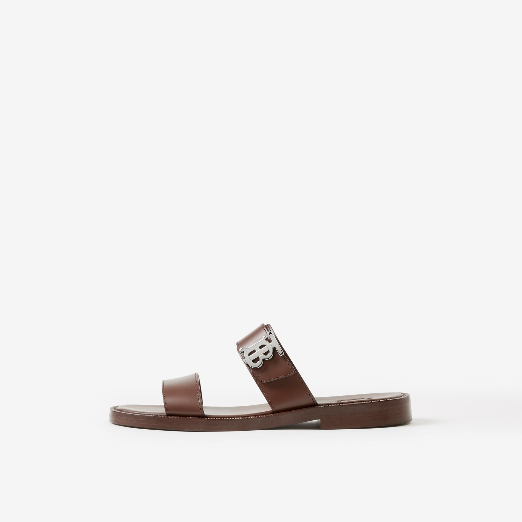 Monogram Motif Leather Sandals - 5