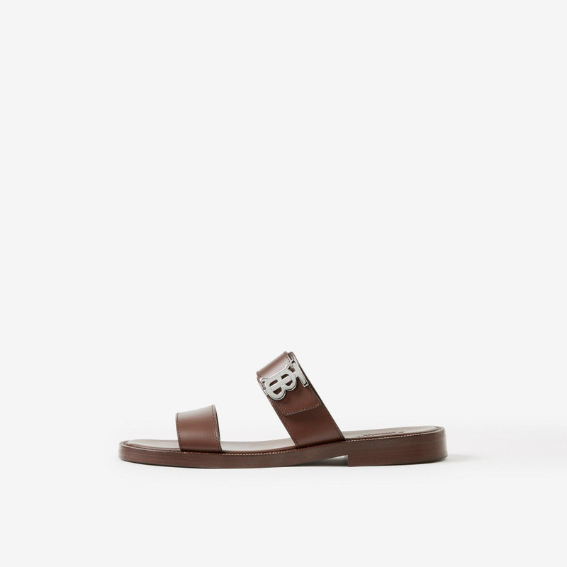 Monogram Motif Leather Sandals 5