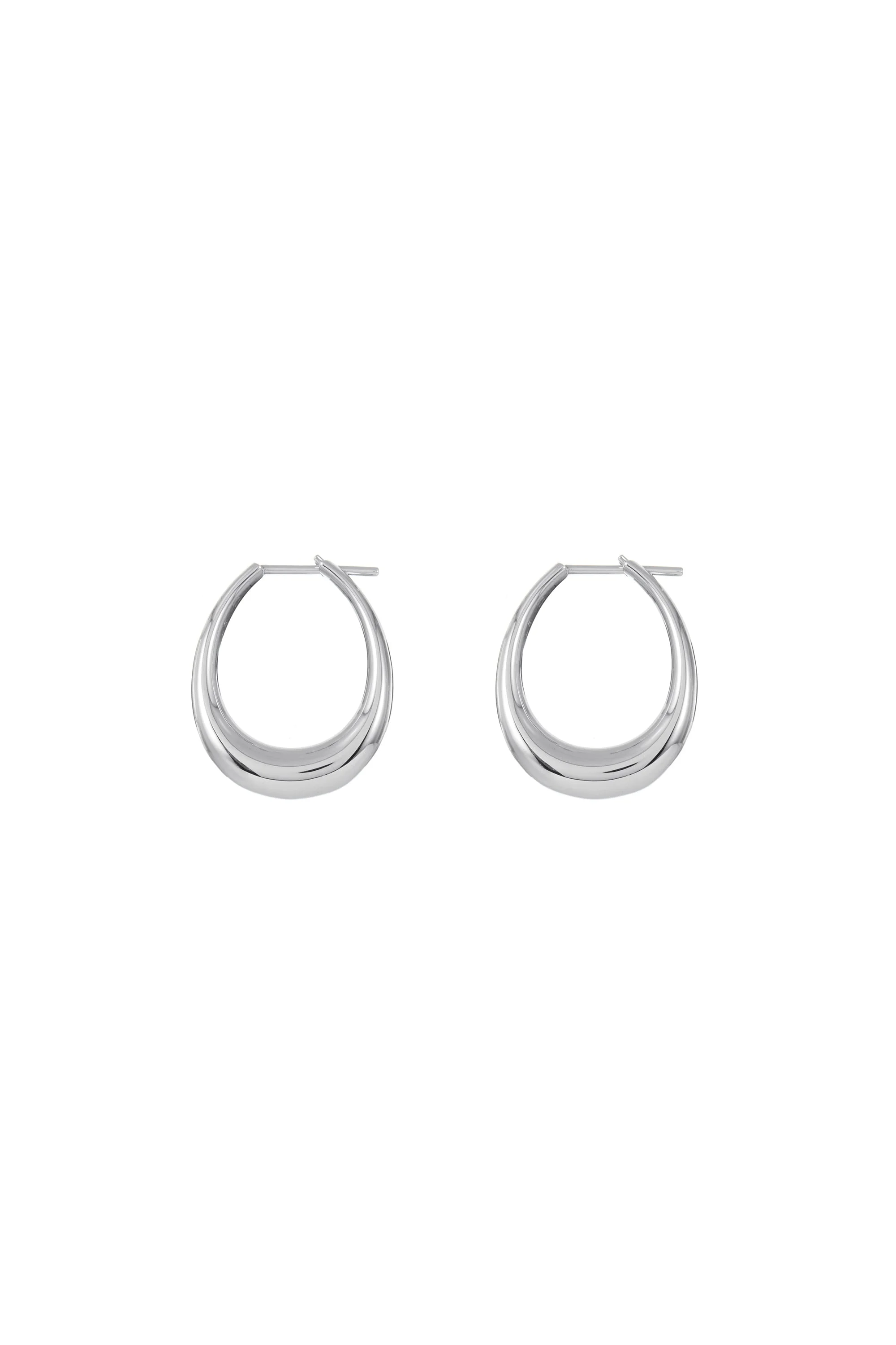Small Drop Earrings in White Gold 18K - 1