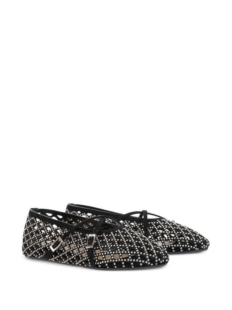 MACH & MACH embellished leather ballet flats outlook
