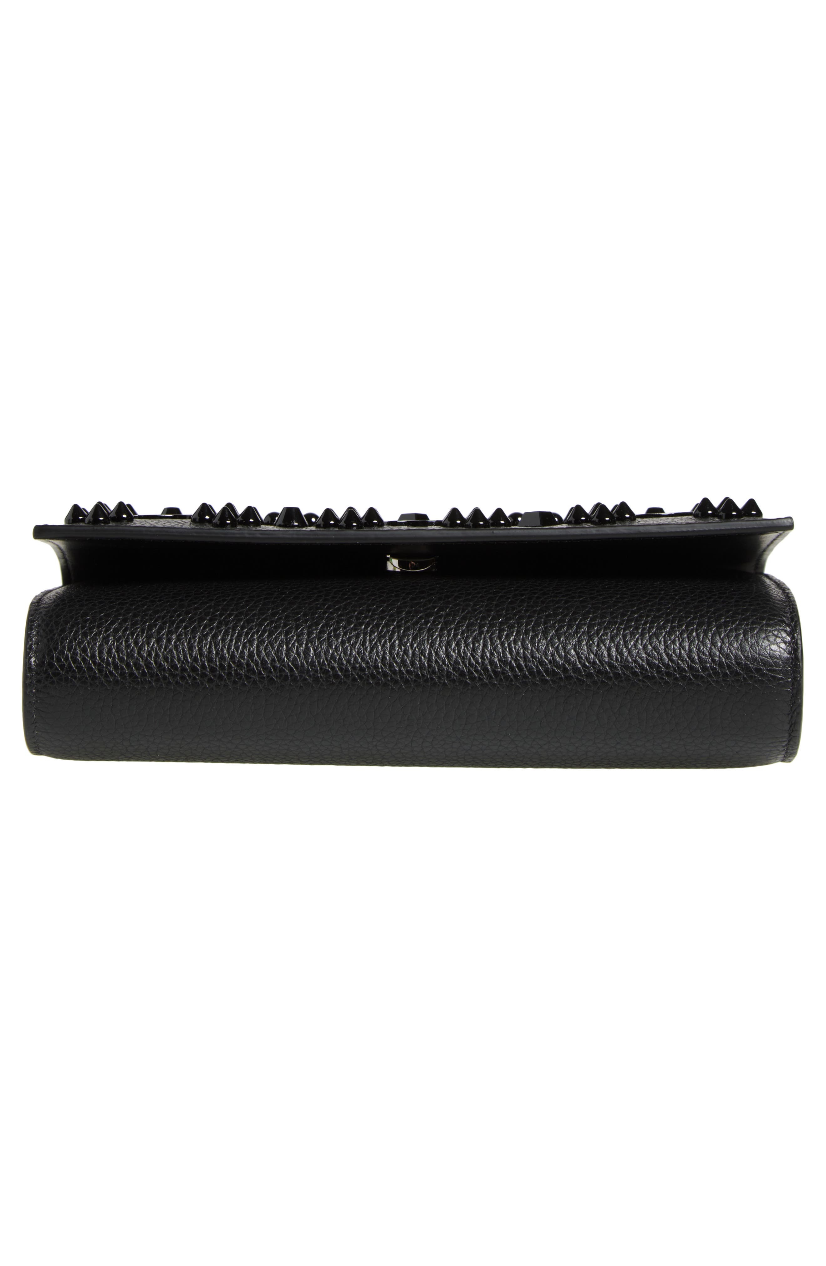 Christian Louboutin Paloma Leather Clutch in Black at Nordstrom - 7