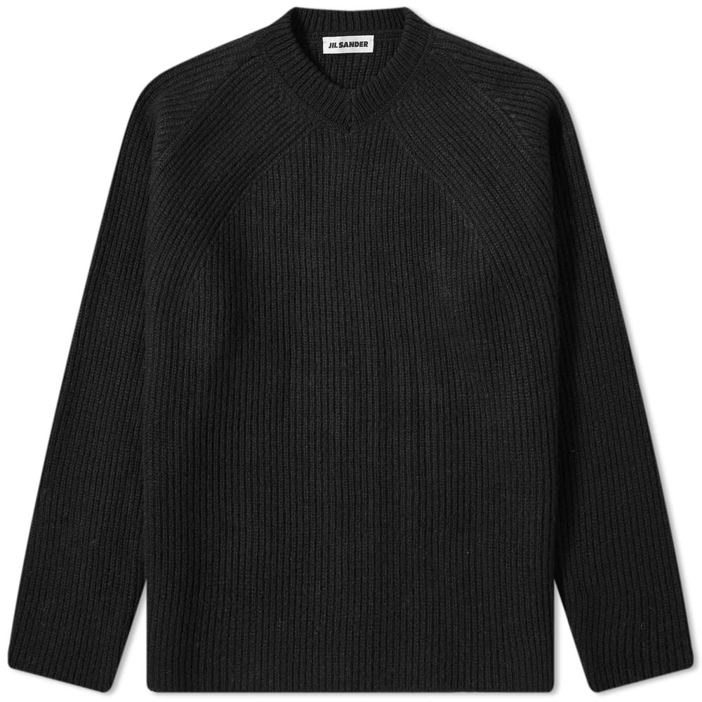 Jil Sander Ribbed Shetland Wool Crew Knit - 1