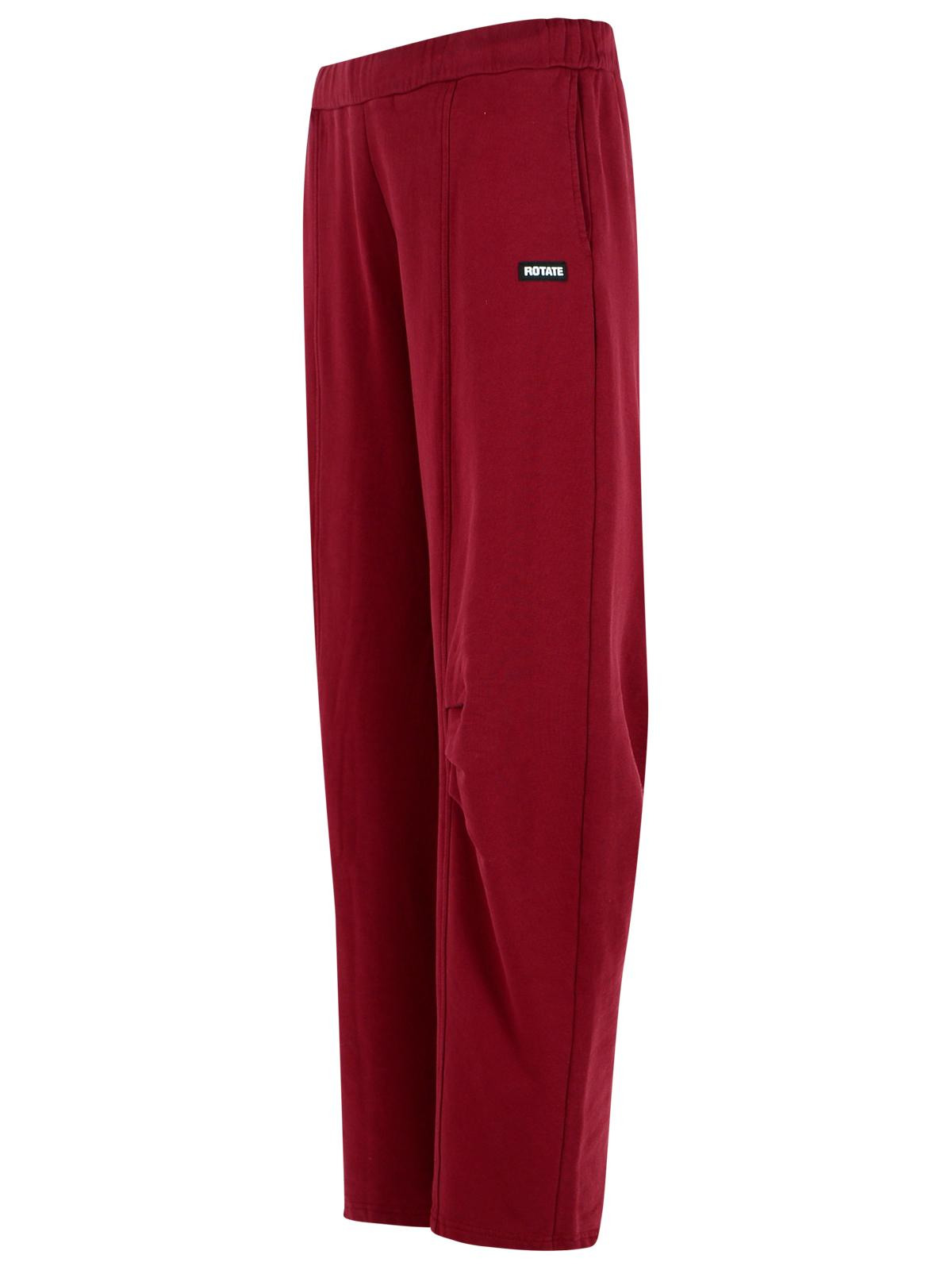Rotate Pantalo In Burgundy Cotton Women - 2