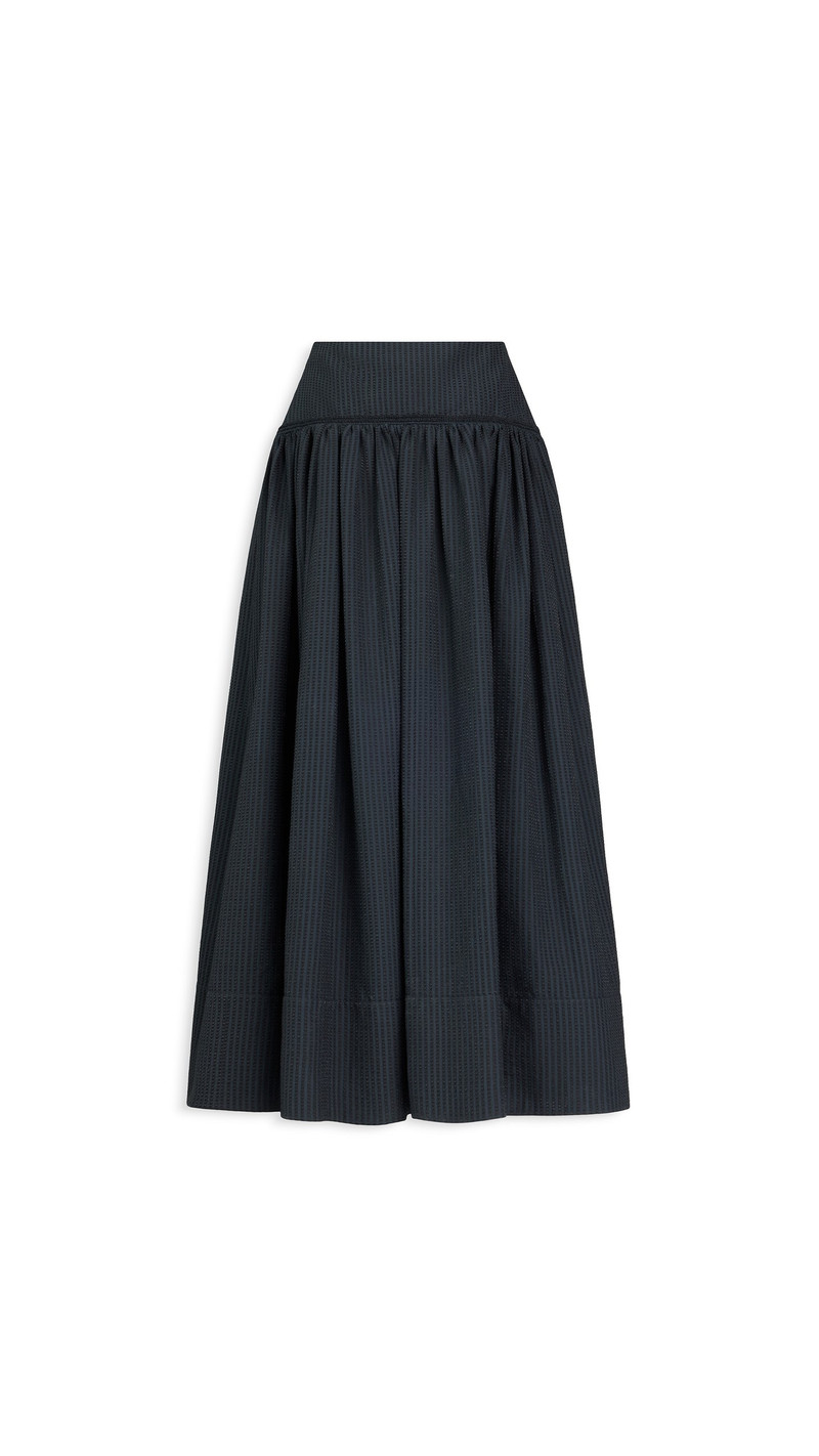 Alaïa OPENWORK COTTON A-LINE SKIRT outlook