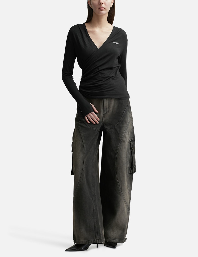 lesugiatelier DRAPED HOODED TOP outlook