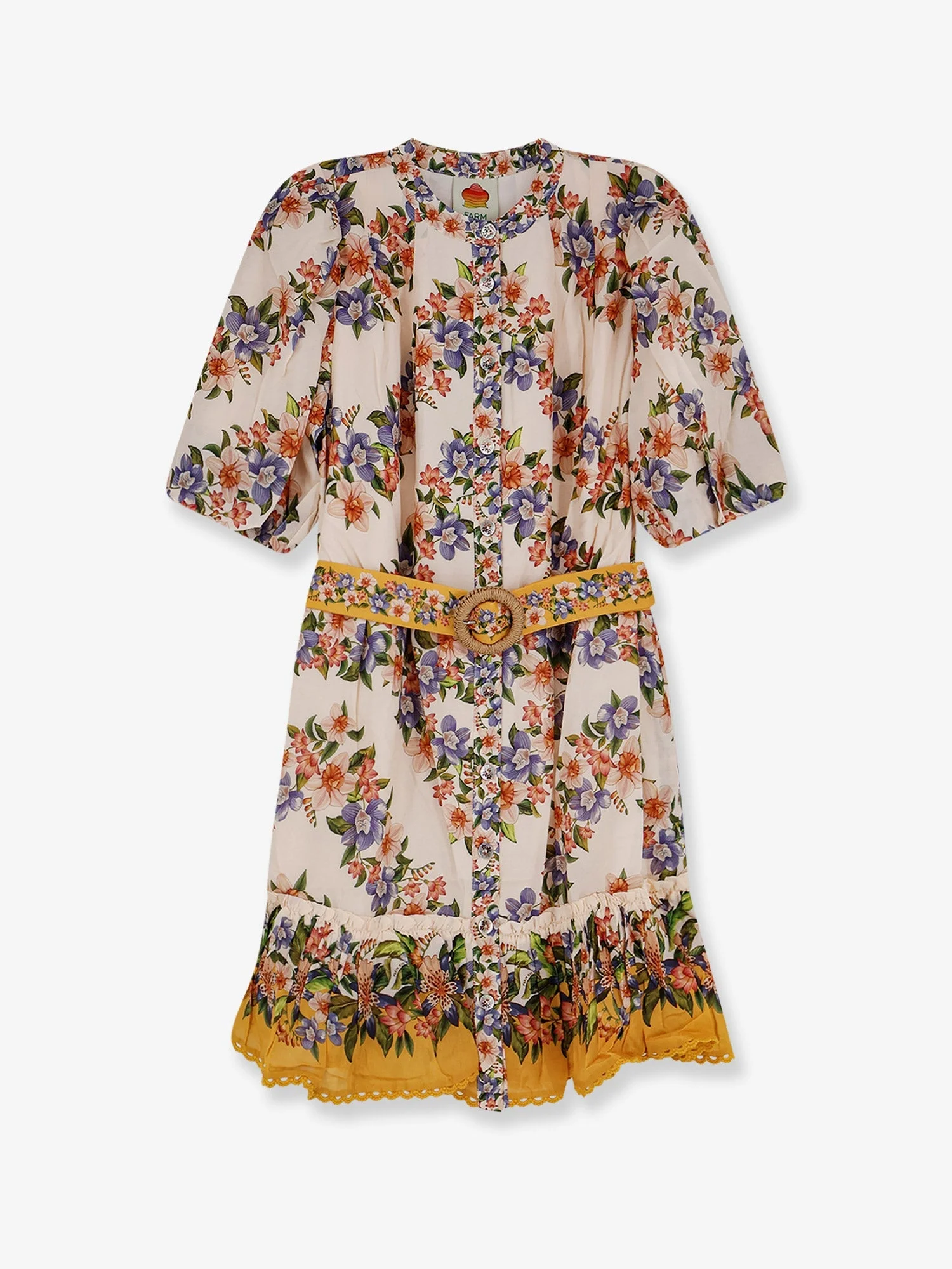 Farm Rio Hilo Cotton And Viscose Dress - 1